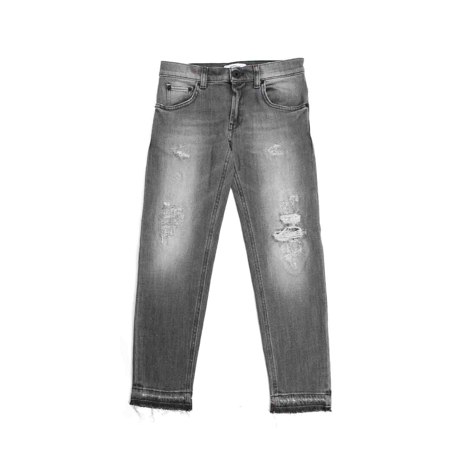 JEANS GRIGI STRAPPATI UNISEX - annameglio.com abbigliamento moda