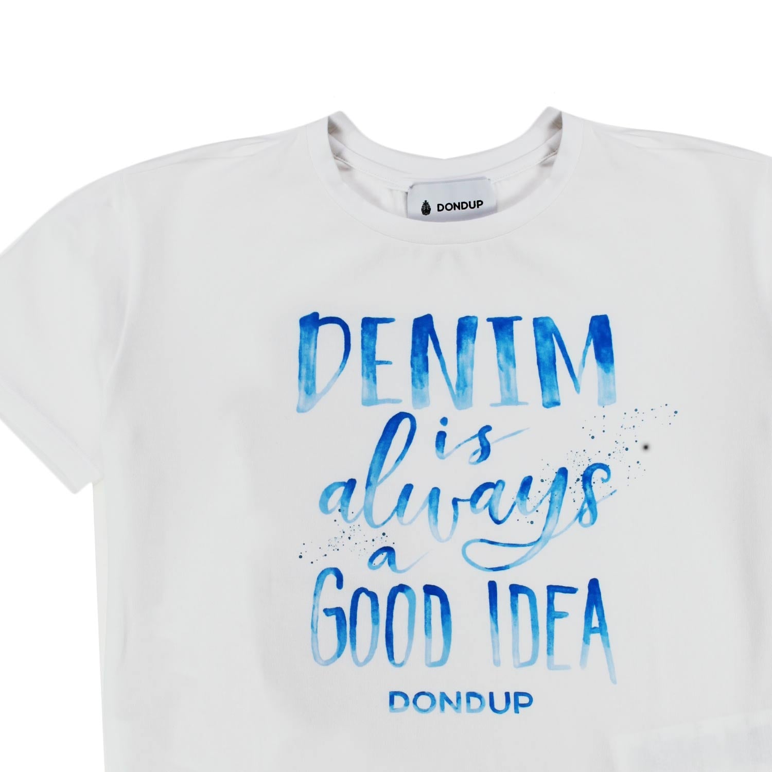 MAGLIETTA BIANCA E AZZURRA BAMBINA E TEENAGER - annameglio.com abbigliamento moda