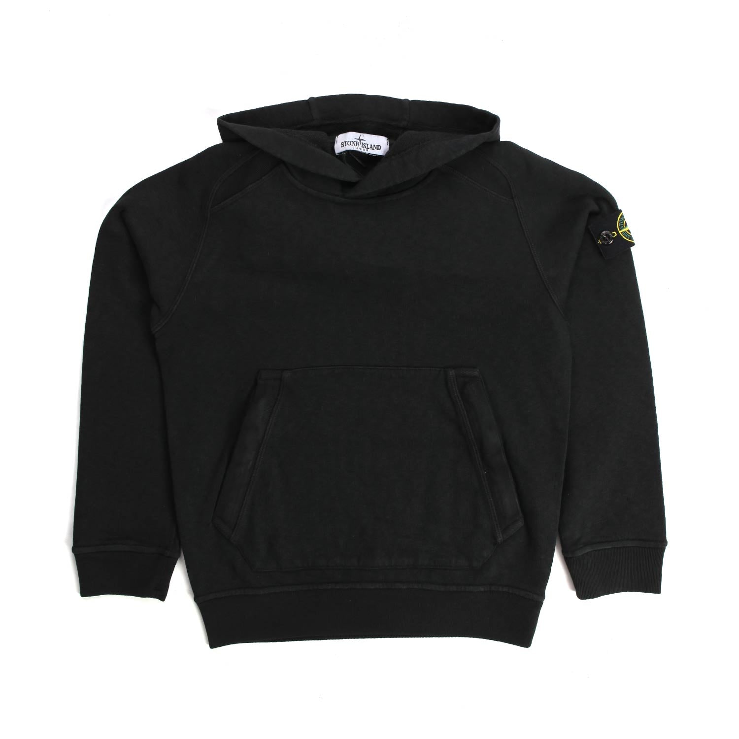 FELPA NERA BOY CON CAPPUCCIO - annameglio.com abbigliamento moda