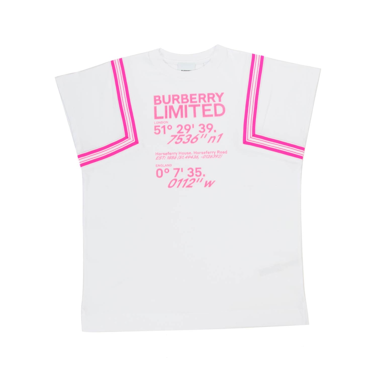 Top bianco con stampa rosa fluo - annameglio.com abbigliamento moda