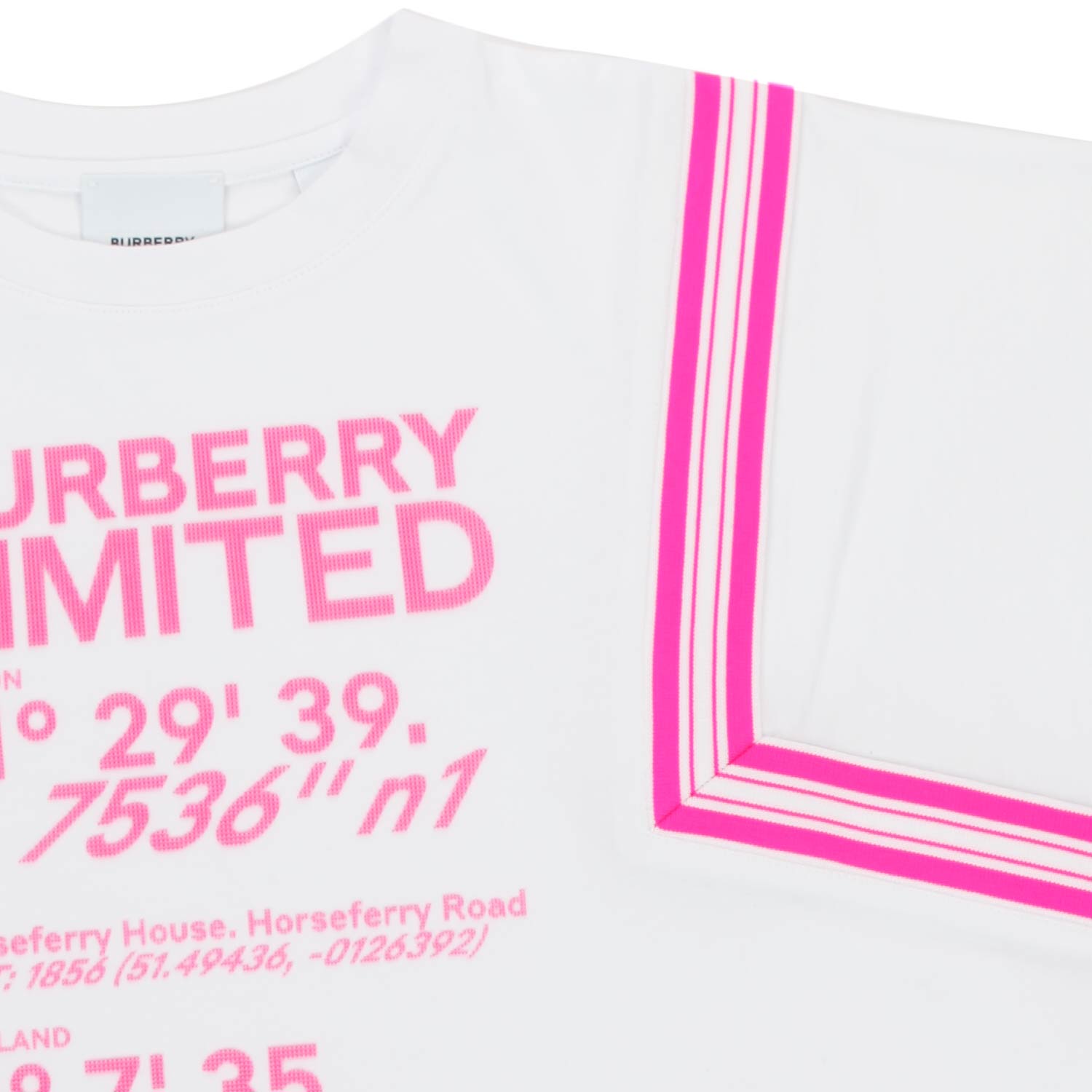 Top bianco con stampa rosa fluo - annameglio.com abbigliamento moda