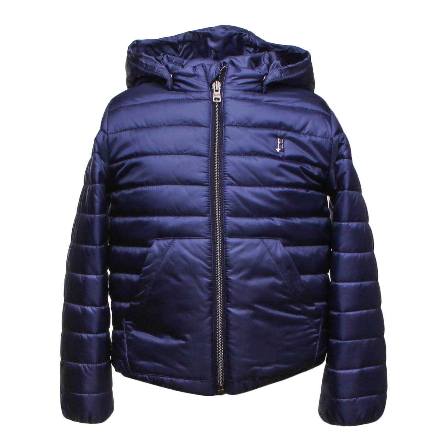 PIUMINO BLU BAMBINO CON CAPPUCCIO - annameglio.com abbigliamento moda