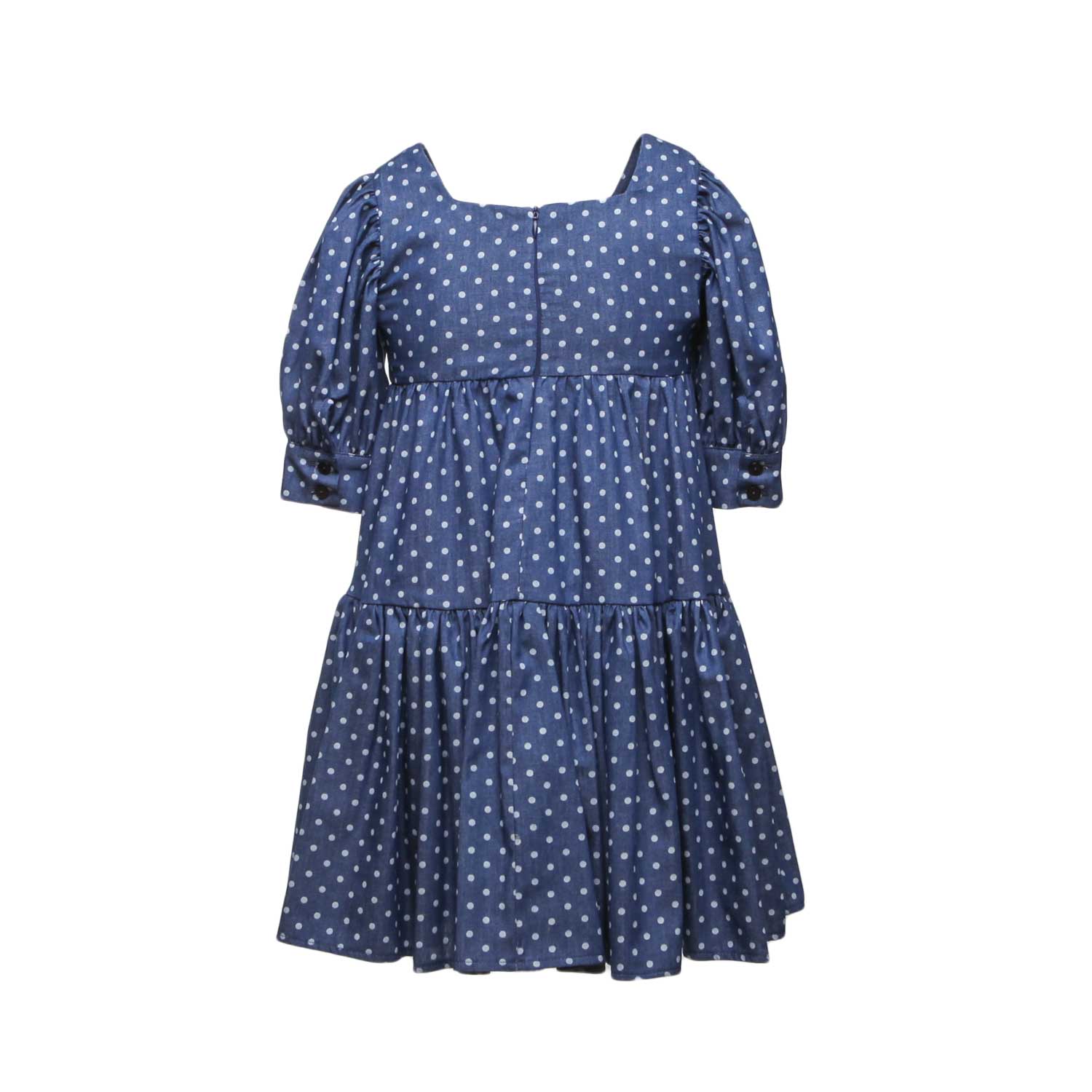 ABITO A POIS BLU BAMBINA - annameglio.com abbigliamento moda