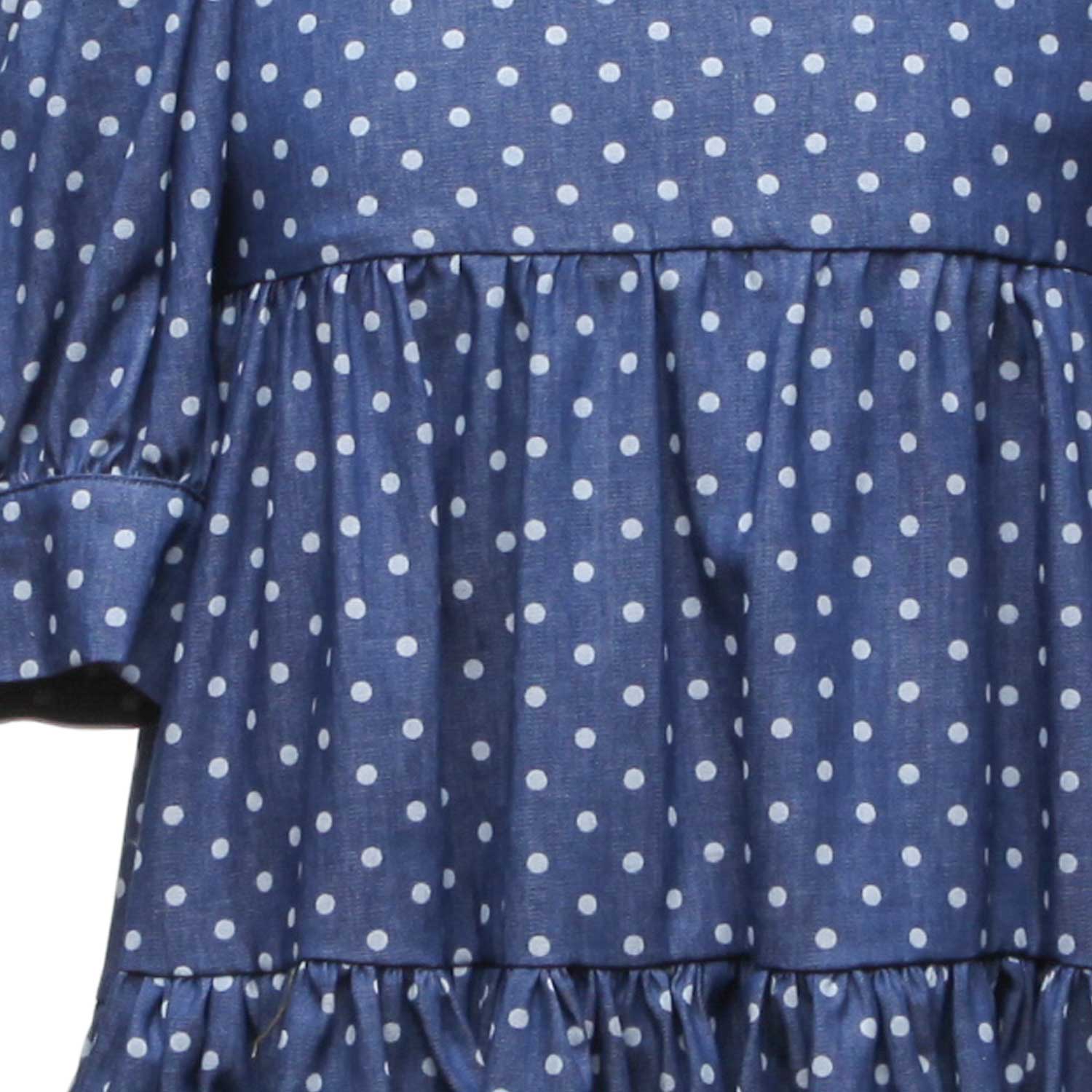 ABITO A POIS BLU BAMBINA - annameglio.com abbigliamento moda