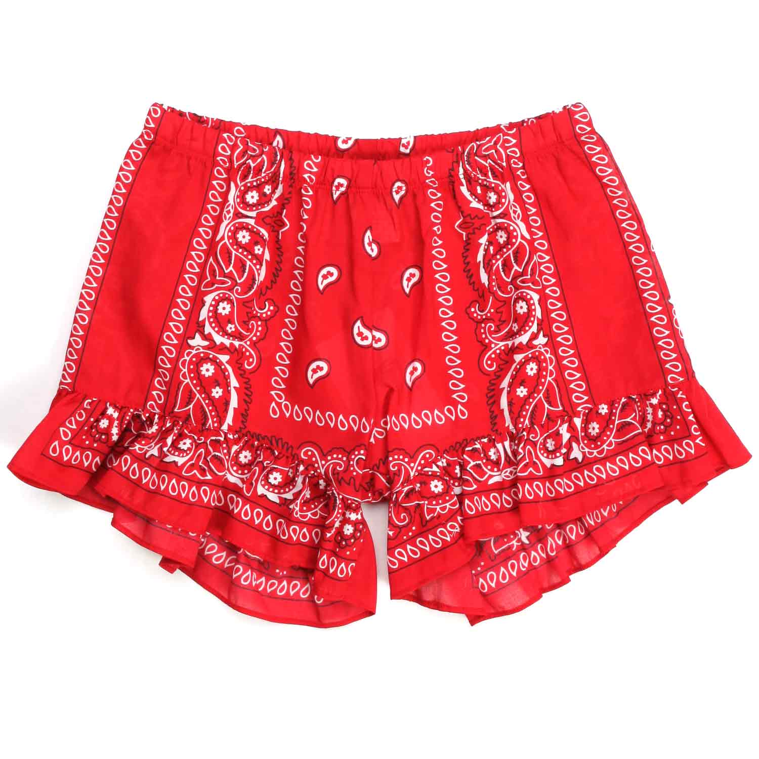 SHORTS ROSSI CON STAMPA GIRL - annameglio.com abbigliamento moda