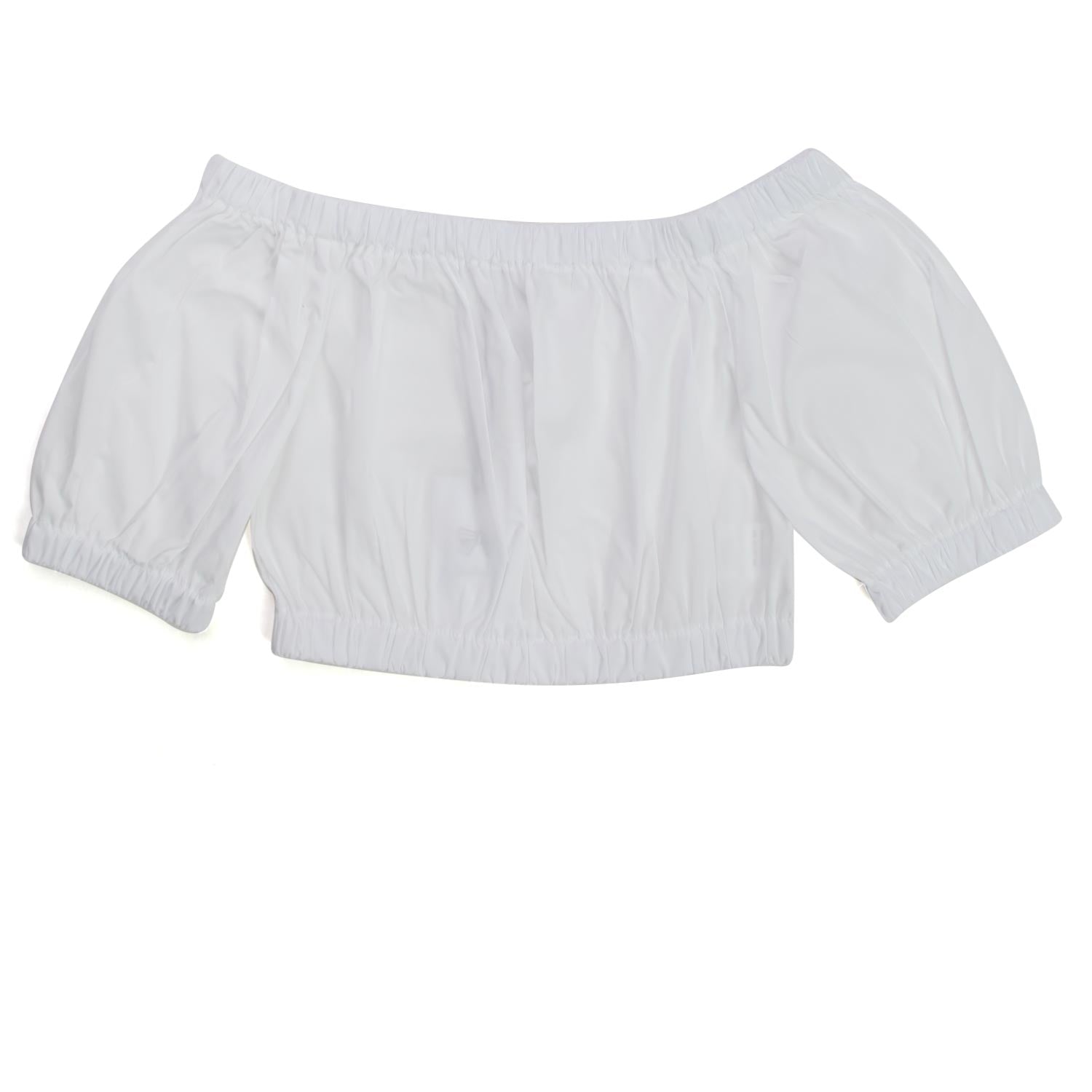 TOP BIANCO CROPPED BAMBINA TEEN - annameglio.com abbigliamento moda