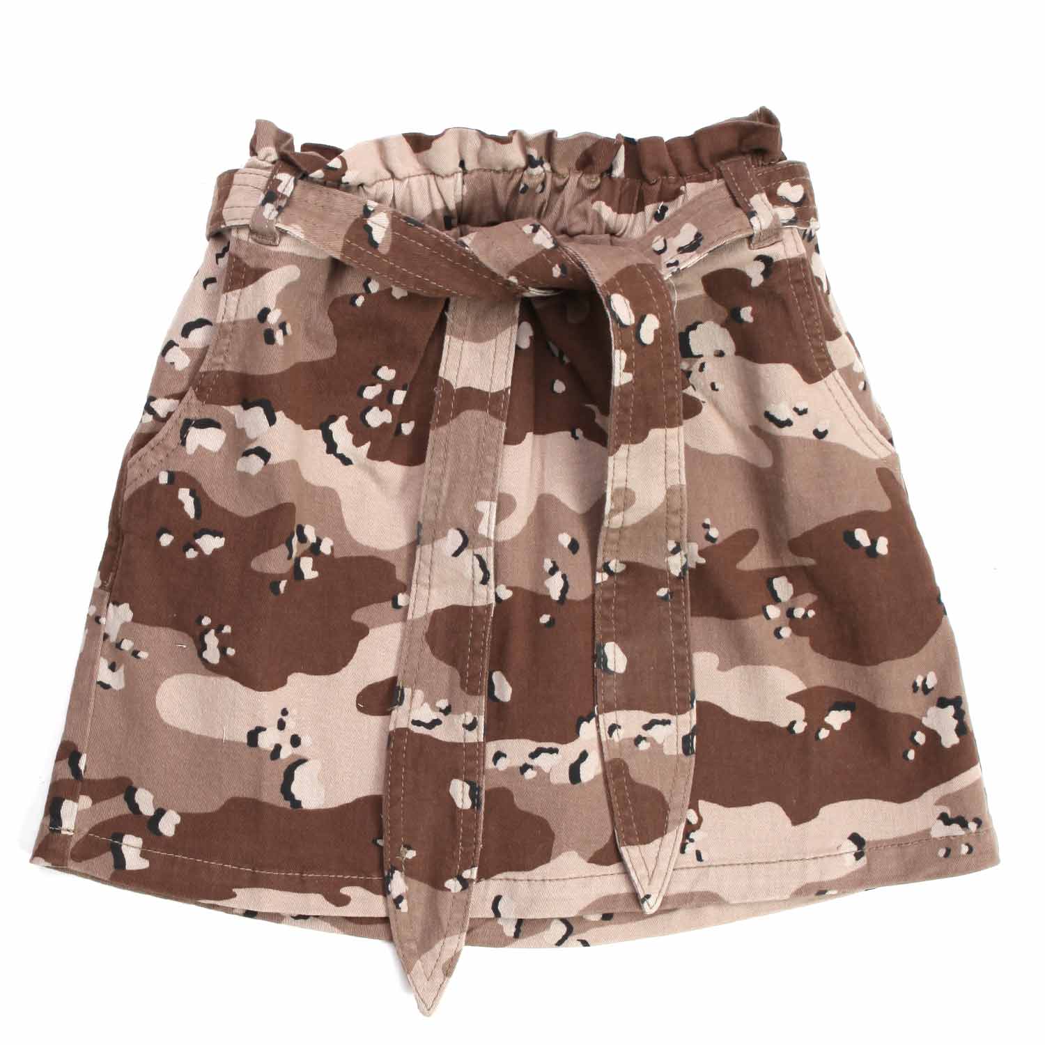 GONNA CAMOUFLAGE FANGO BAMBINA E TEENAGER - annameglio.com abbigliamento moda