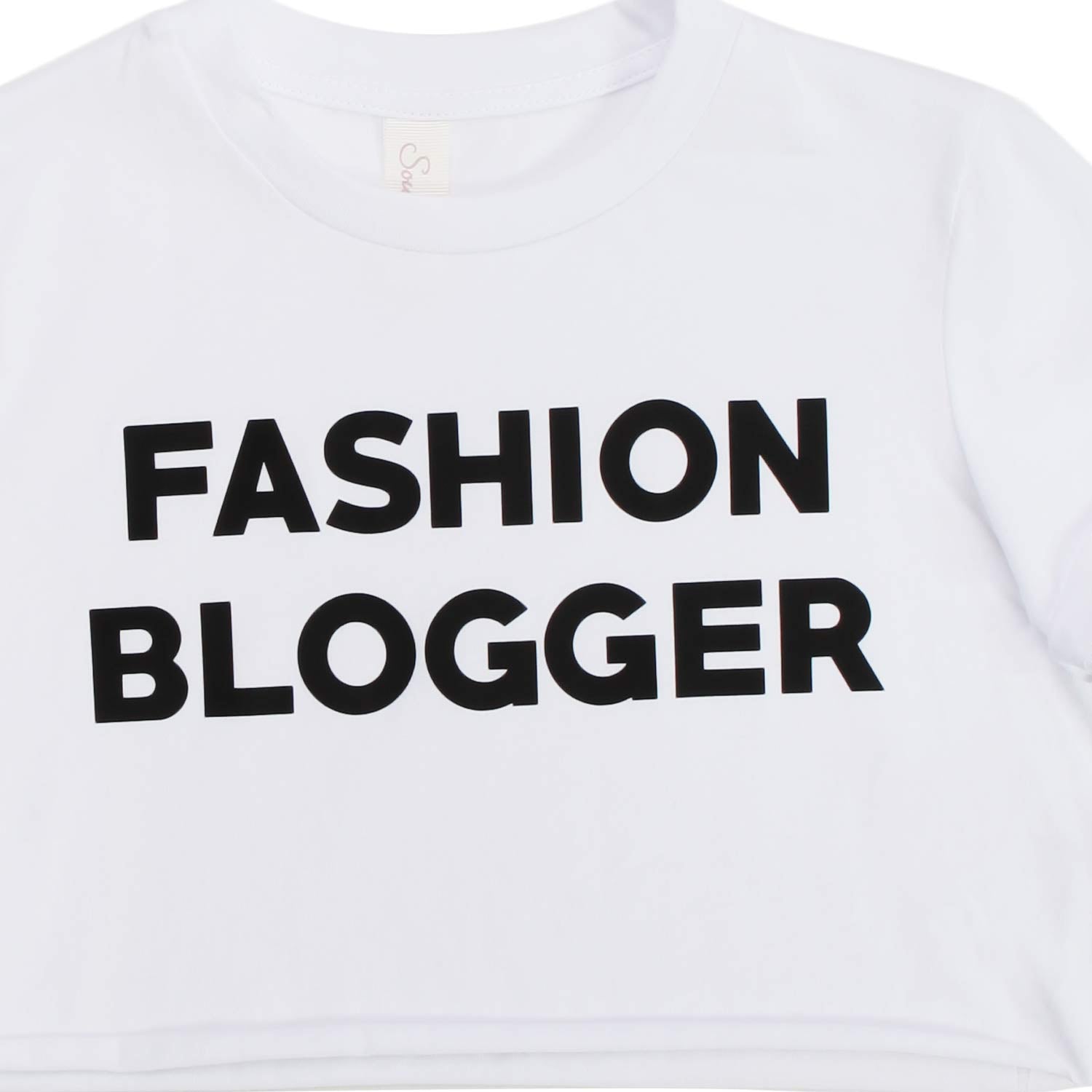 T-SHIRT CROPPED BIANCA GIRL - annameglio.com abbigliamento moda