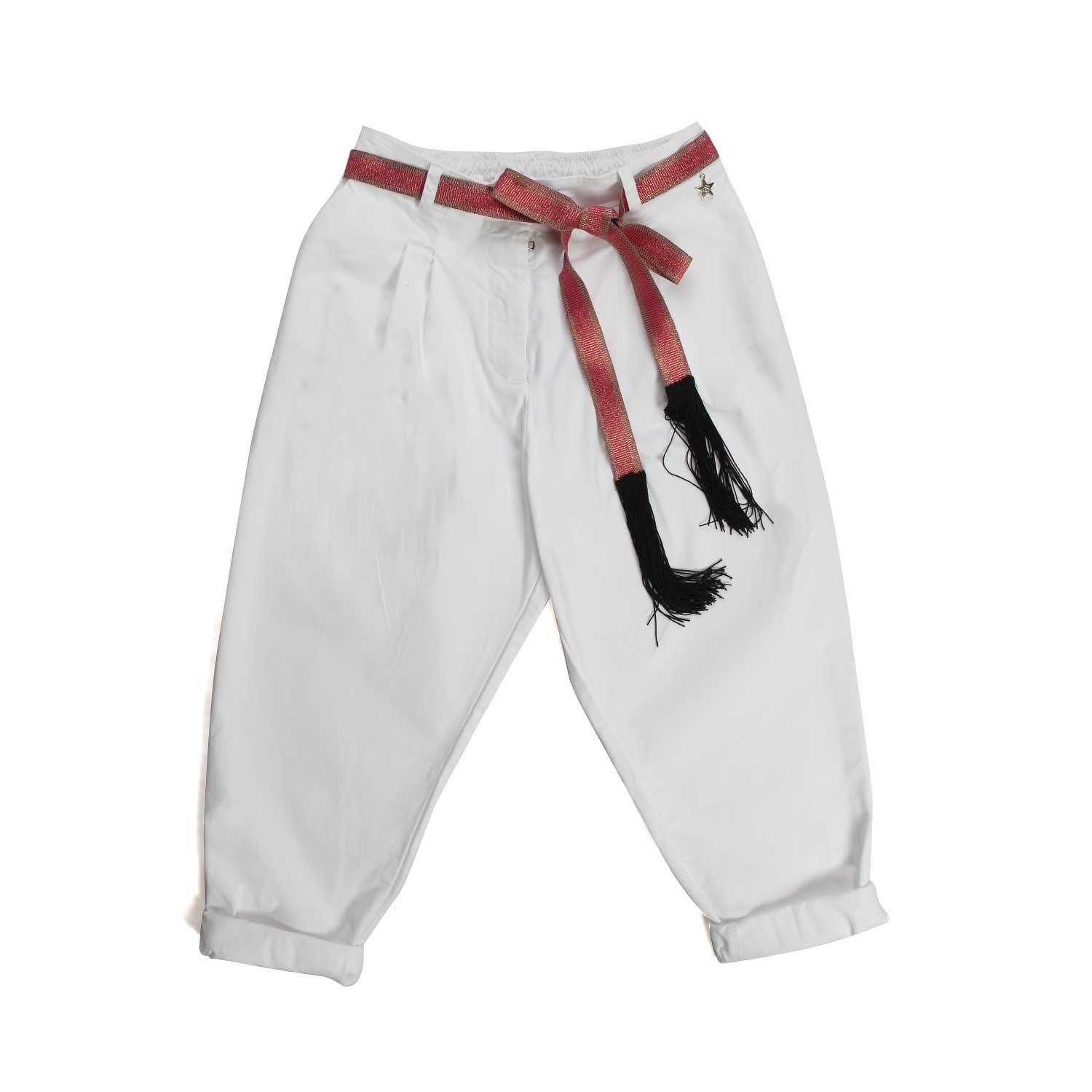 PANTALONE BIANCO LATTE BAMBINA E TEENAGER - annameglio.com abbigliamento moda