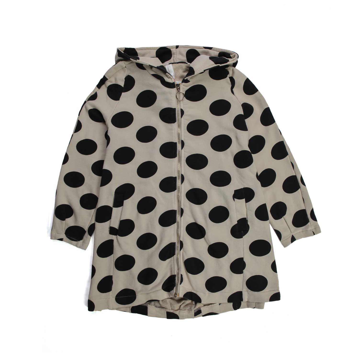 MAXI FELPA PANNA A POIS BAMBINA E TEENAGER - annameglio.com abbigliamento moda