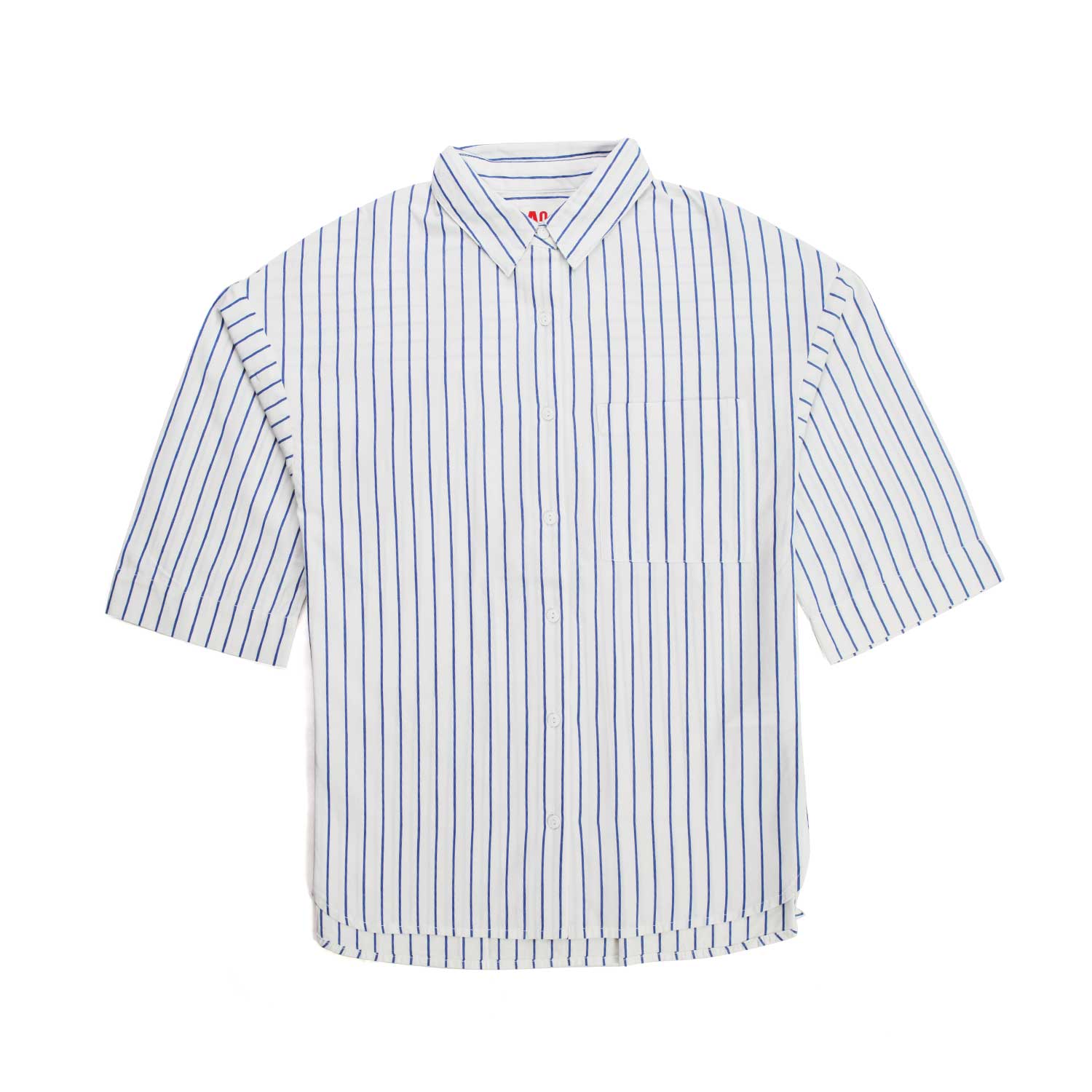 CAMICIA BIANCA E BLU A RIGHE BAMBINA E TEENAGER - annameglio.com abbigliamento moda