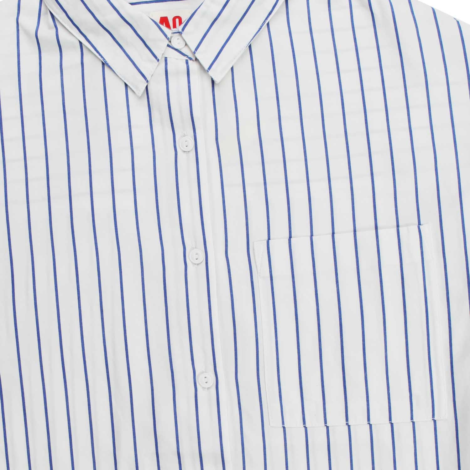 CAMICIA BIANCA E BLU A RIGHE BAMBINA E TEENAGER - annameglio.com abbigliamento moda