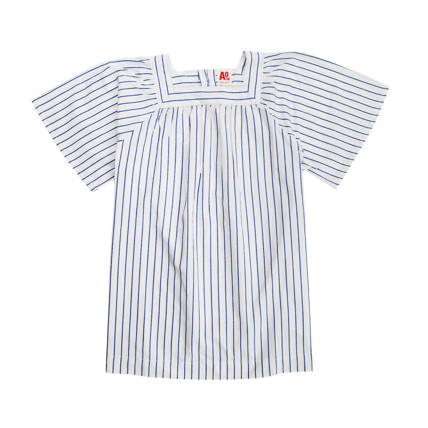 TOP CAMICIA BIANCA E BLU A RIGHE BAMBINA E TEEN - annameglio.com abbigliamento moda