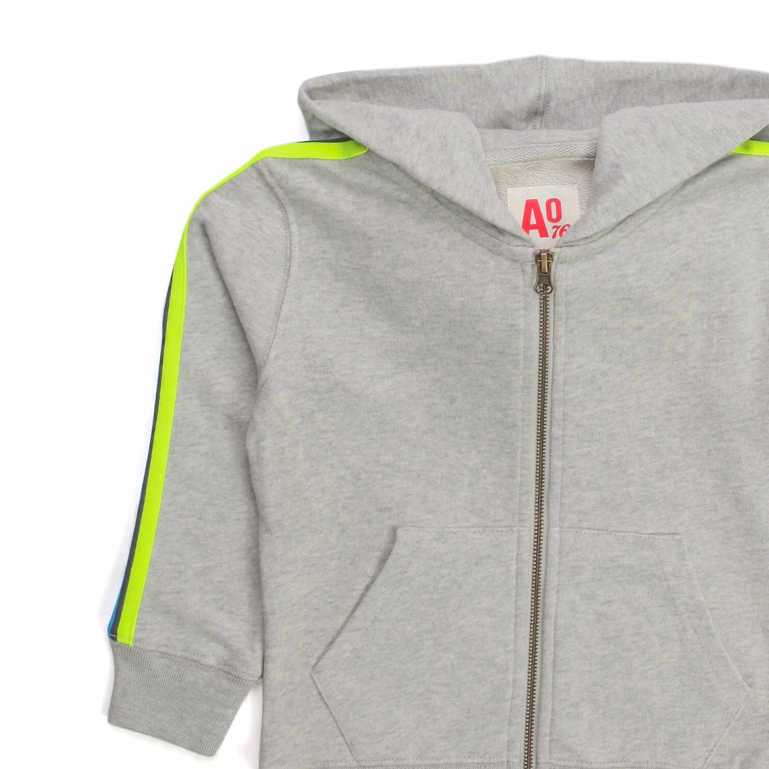 FELPA UNISEX GRIGIA CON CAPPUCCIO BAMBINO E TEEN - annameglio.com abbigliamento moda