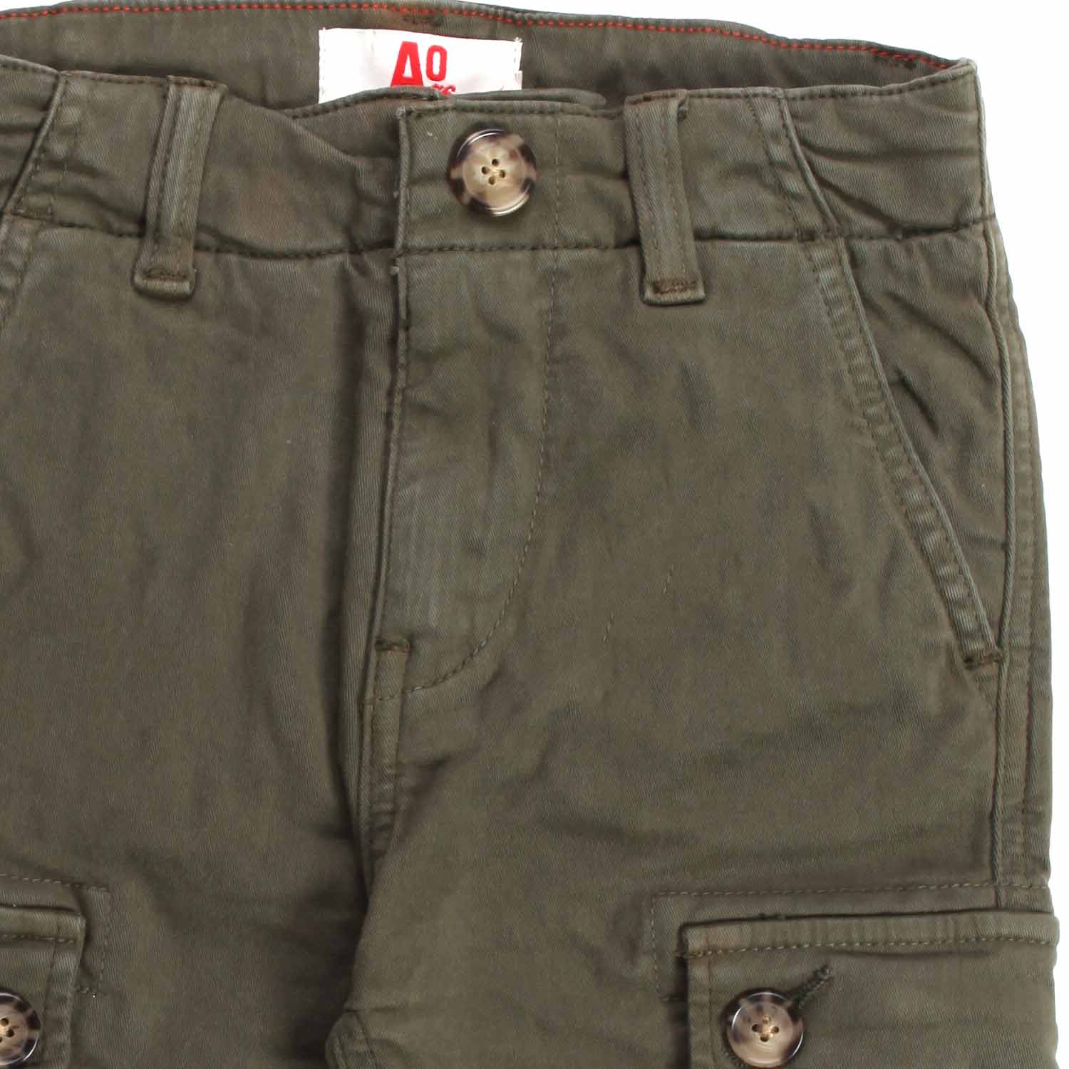 BERMUDA WORKER VERDE MILITARE BAMBINO E TEEN - annameglio.com abbigliamento moda