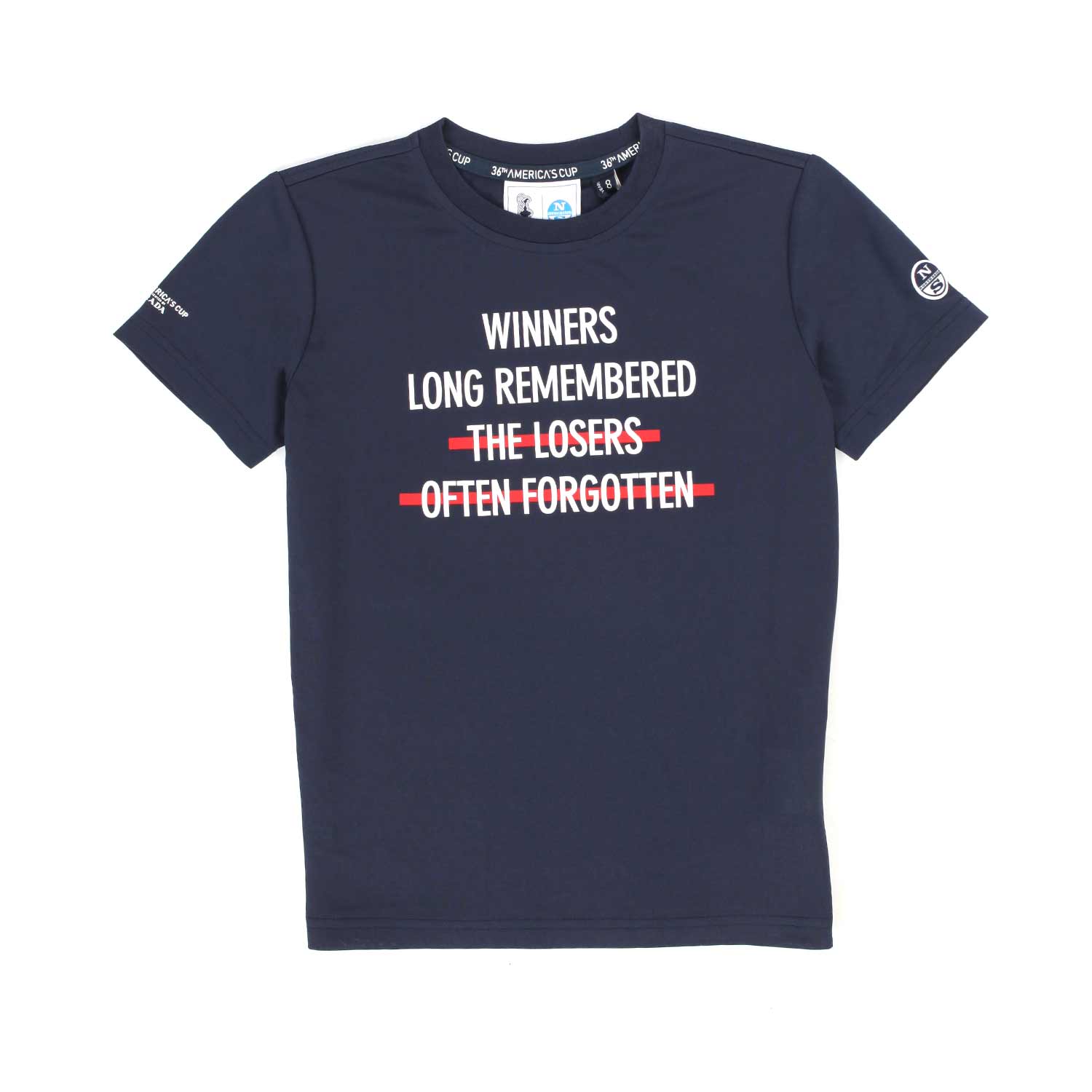 T-SHIRT AMERICA'S CUP BLU BAMBINO E TEENAGER - annameglio.com abbigliamento moda