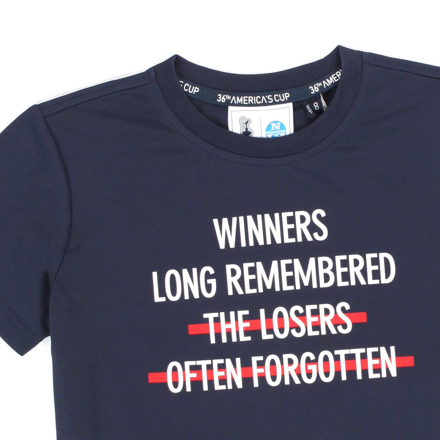 T-SHIRT AMERICA'S CUP BLU BAMBINO E TEENAGER - annameglio.com abbigliamento moda