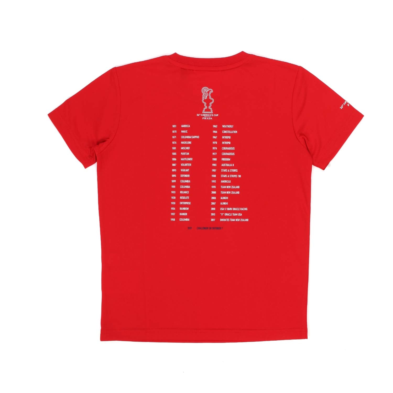 T-SHIRT AMERICA'S CUP ROSSA BAMBINO E TEENAGER - annameglio.com abbigliamento moda