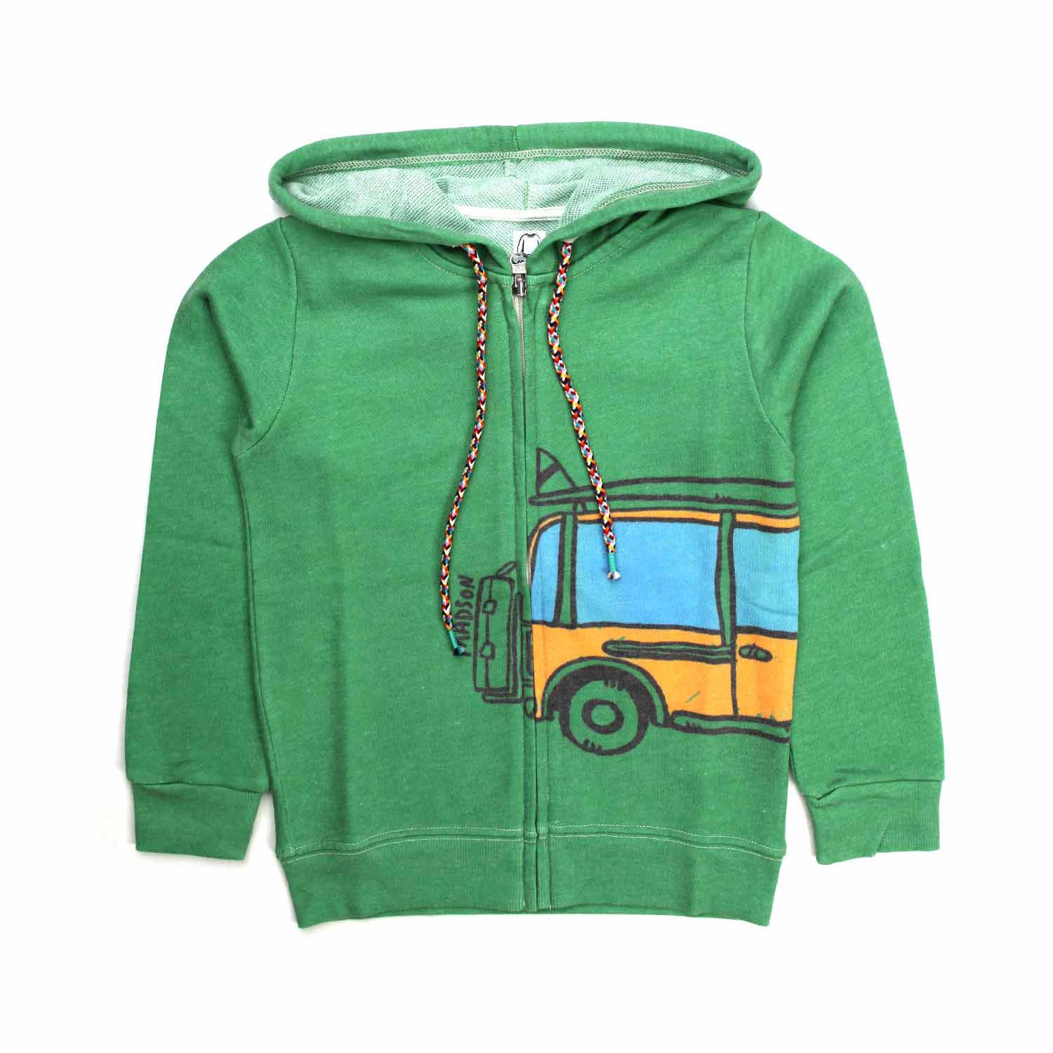 FELPA VERDE CON CAPPUCCIO BAMBINO - annameglio.com abbigliamento moda