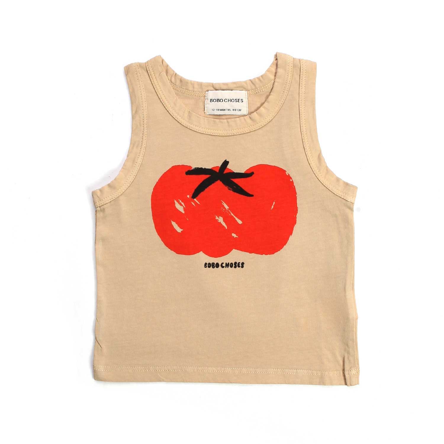 CANOTTA UNISEX BABY BEIGE CON STAMPA - annameglio.com abbigliamento moda
