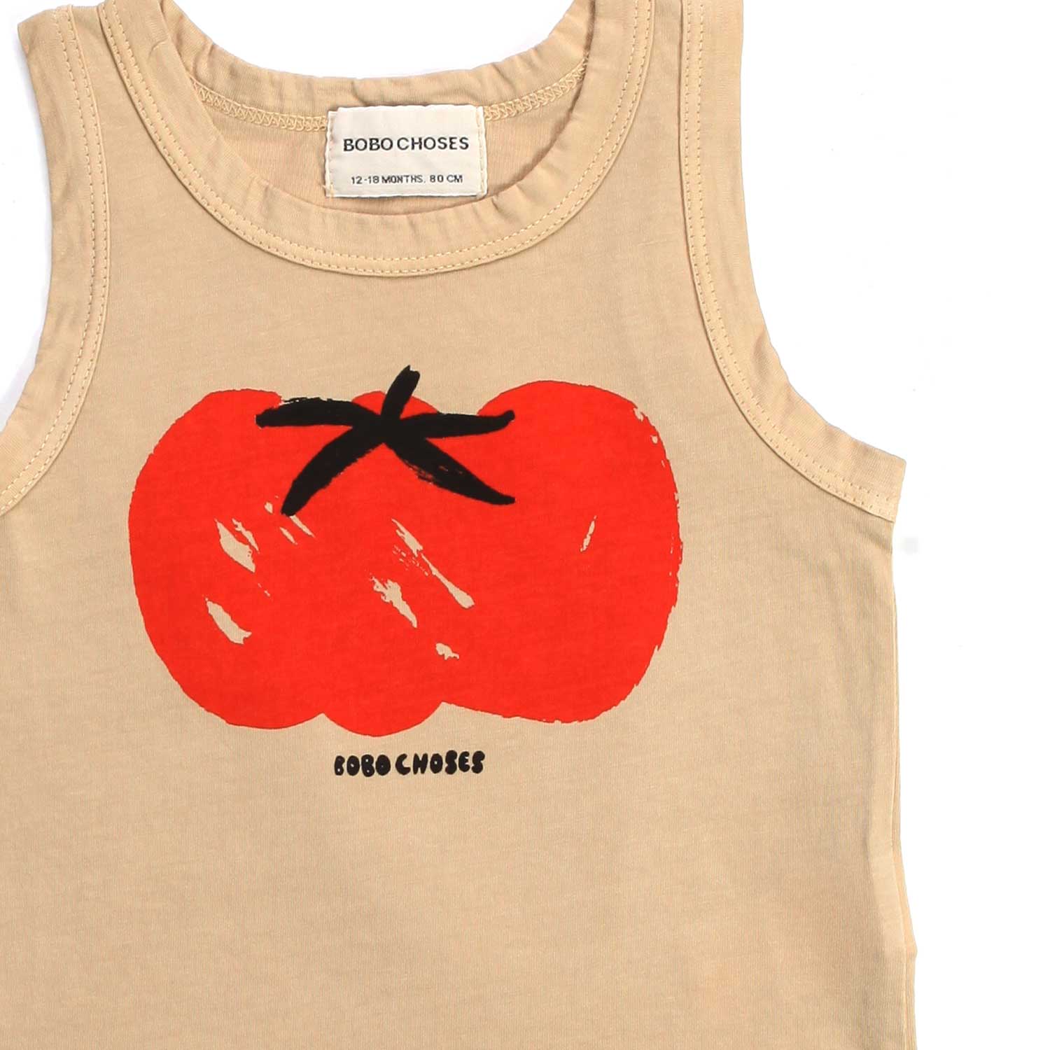 CANOTTA UNISEX BABY BEIGE CON STAMPA - annameglio.com abbigliamento moda