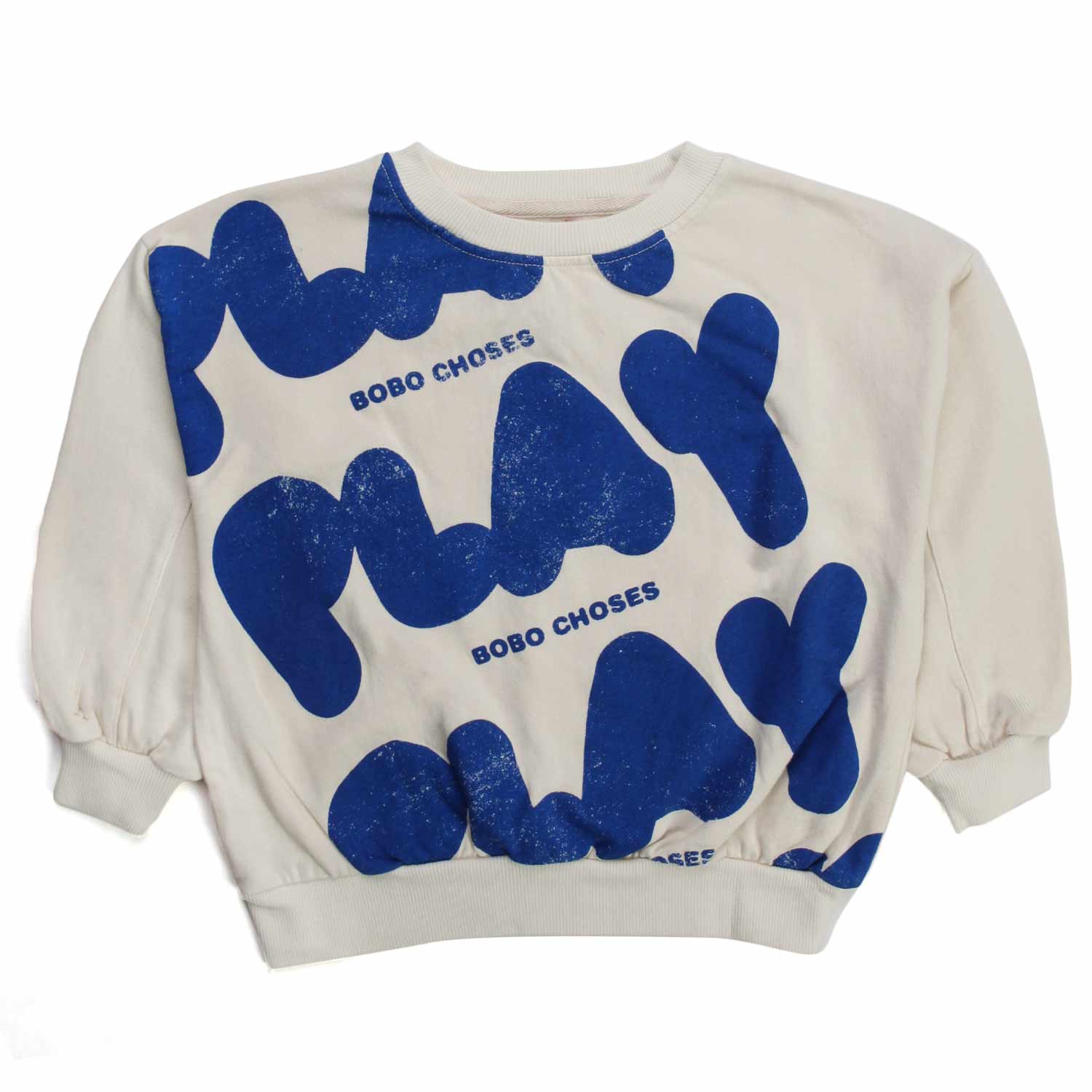 FELPA UNISEX BIANCA E BLU BAMBINO - annameglio.com abbigliamento moda