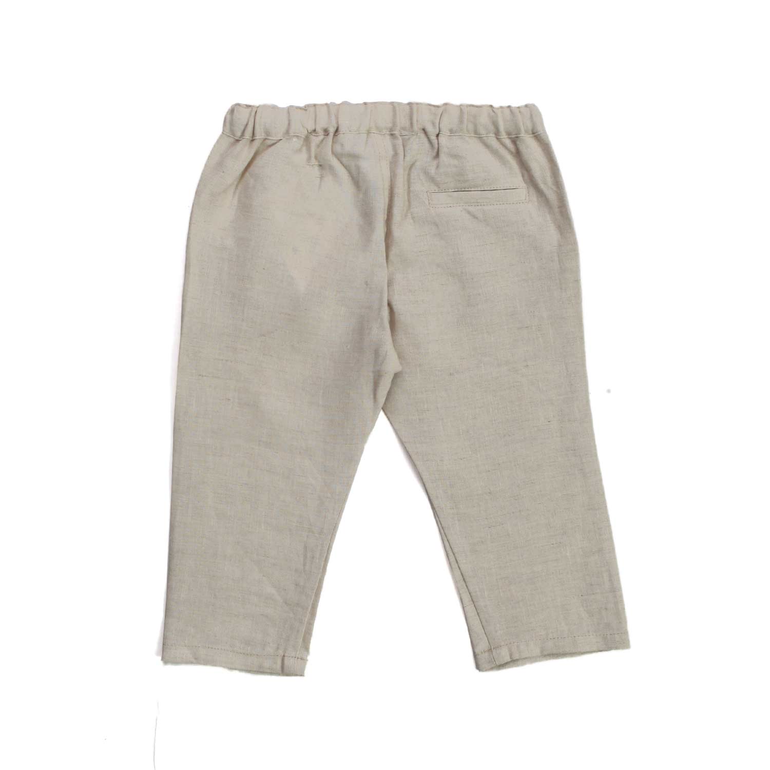 PANTALONE DI LINO BEIGE BIMBO E NEONATO - annameglio.com abbigliamento moda