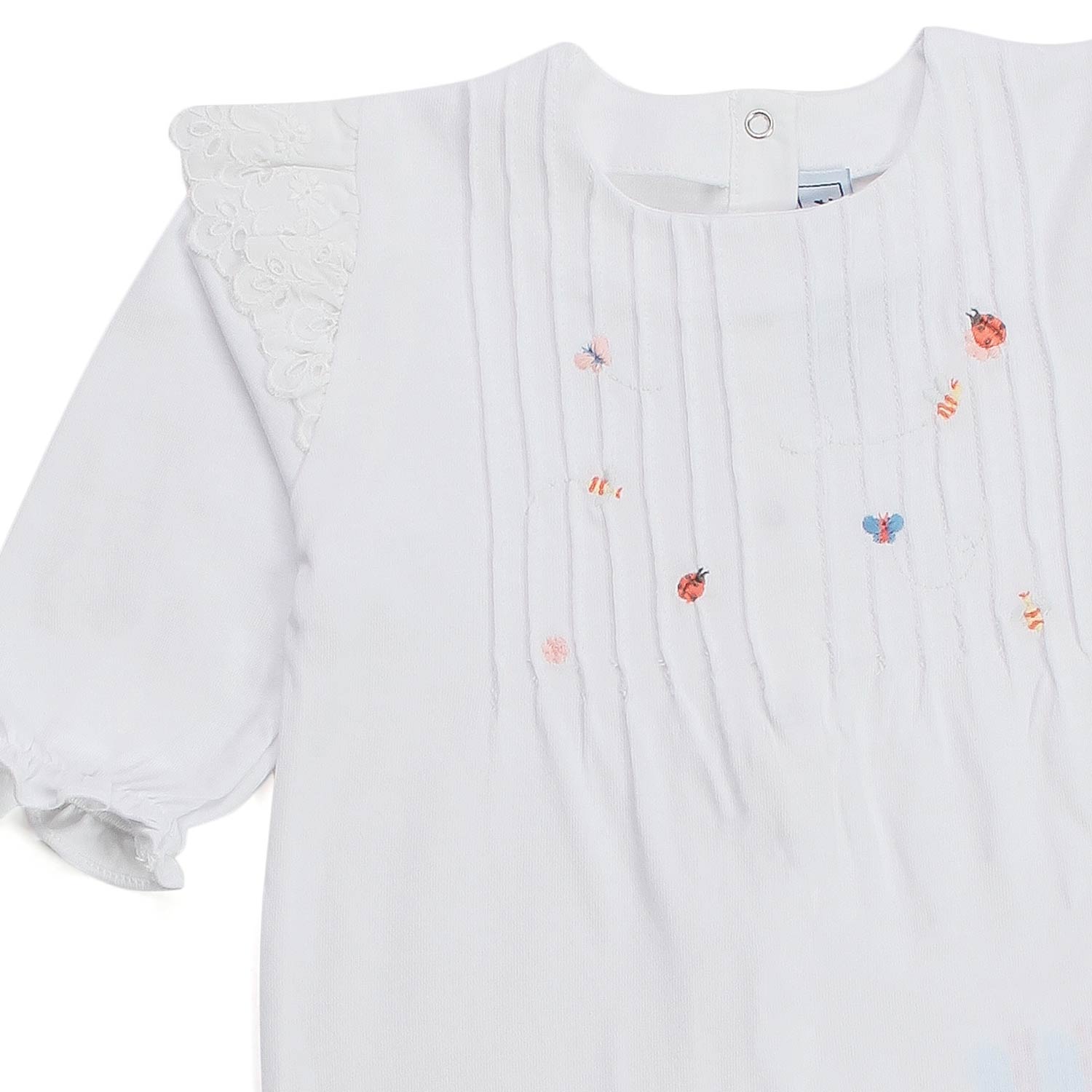 TUTINA BIANCA RICAMATA NEONATA - annameglio.com abbigliamento moda