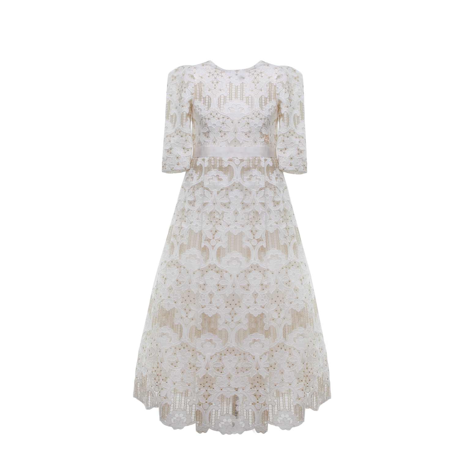 ABITO IN PIZZO BAMBINA CERIMONIA - annameglio.com abbigliamento moda