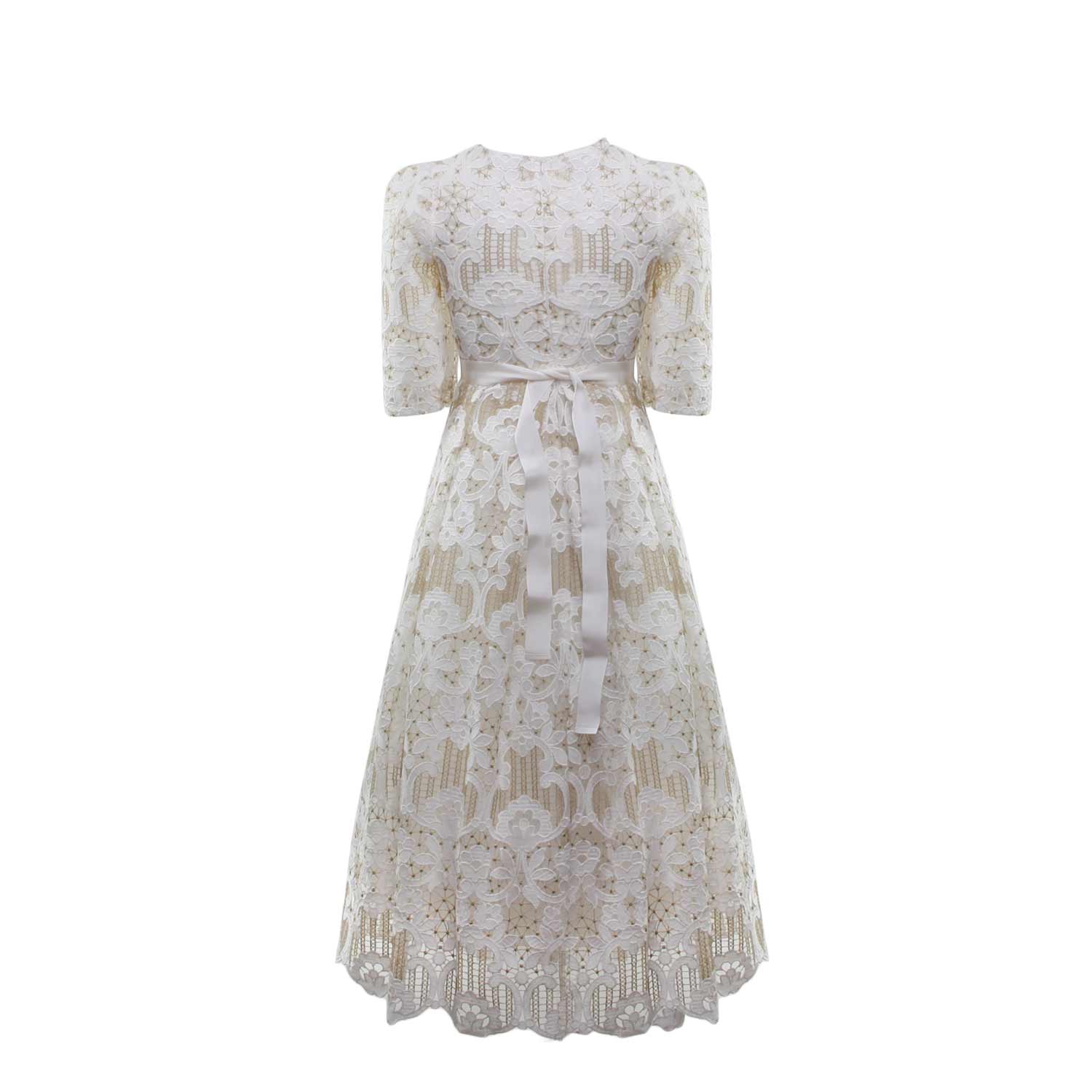 ABITO IN PIZZO BAMBINA CERIMONIA - annameglio.com abbigliamento moda