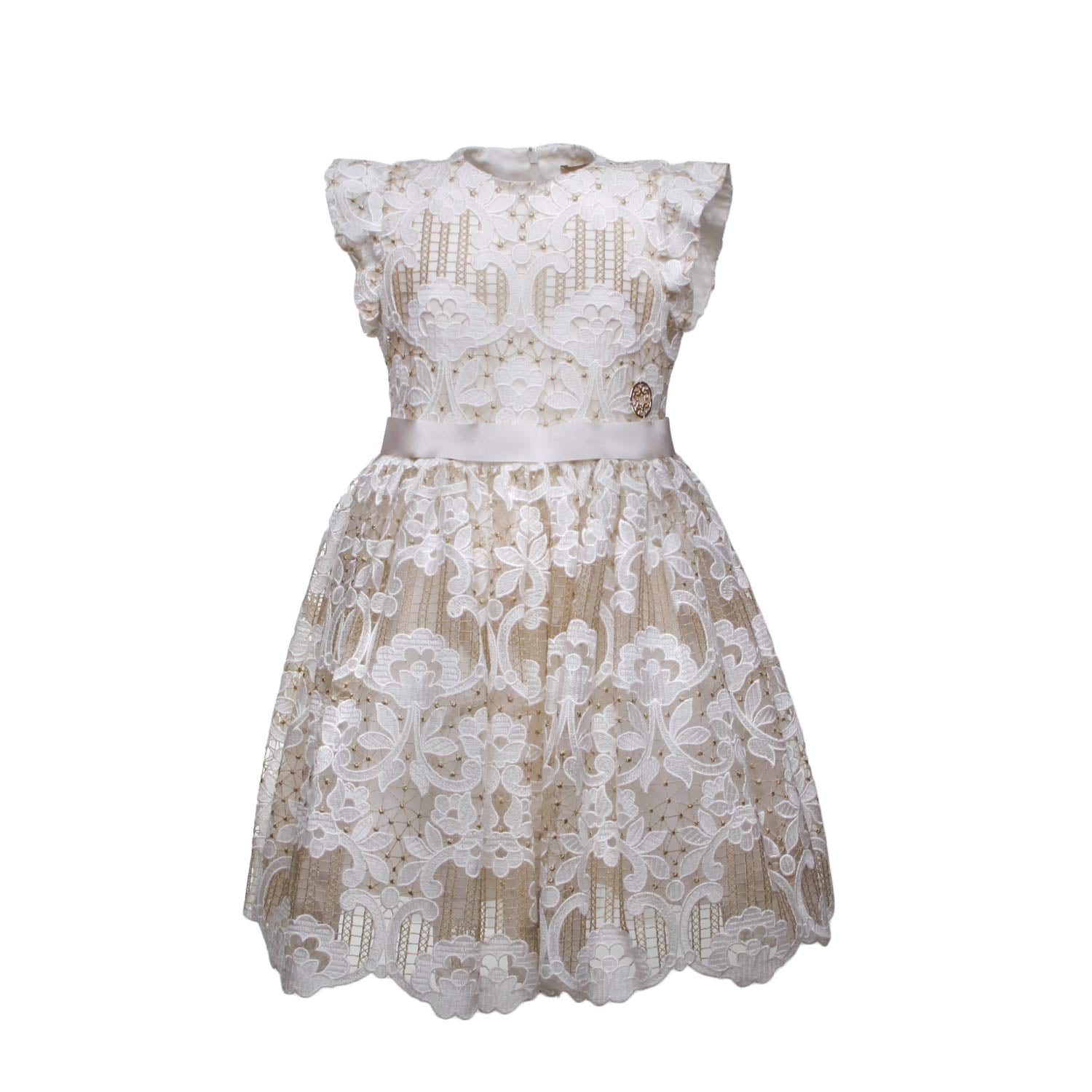 ABITO IN PIZZO LUNGO BAMBINA - annameglio.com abbigliamento moda