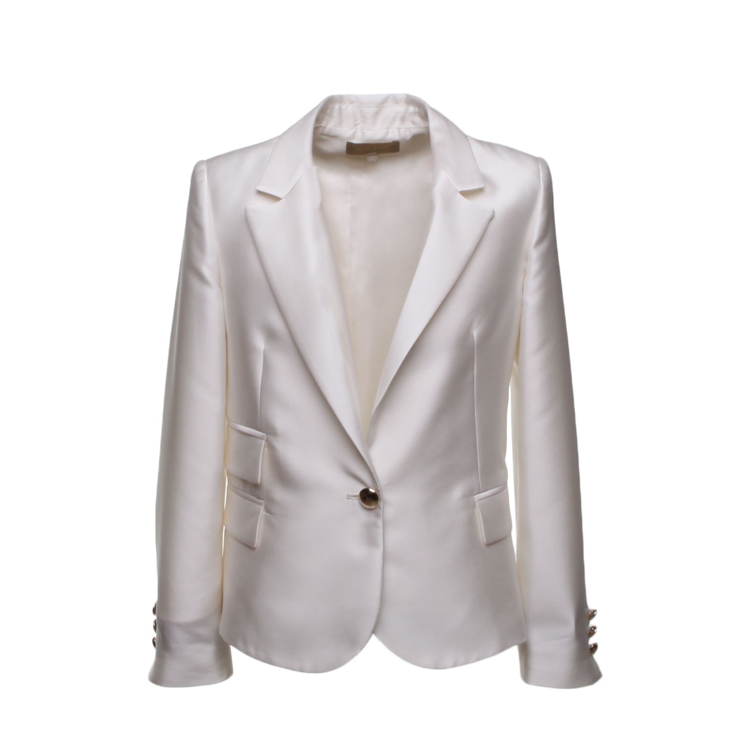 BLAZER IN SETA COLOR PANNA BAMBINA E TEENAGER - annameglio.com abbigliamento moda