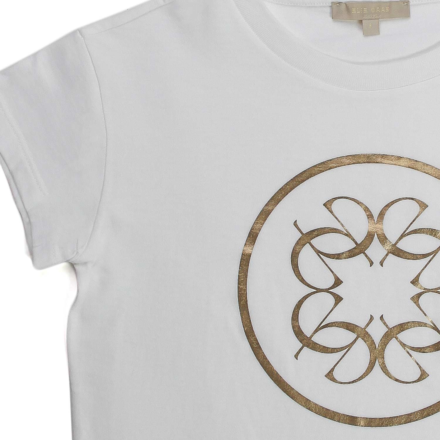 T-SHIRT BIANCA E ORO GIRL - annameglio.com abbigliamento moda