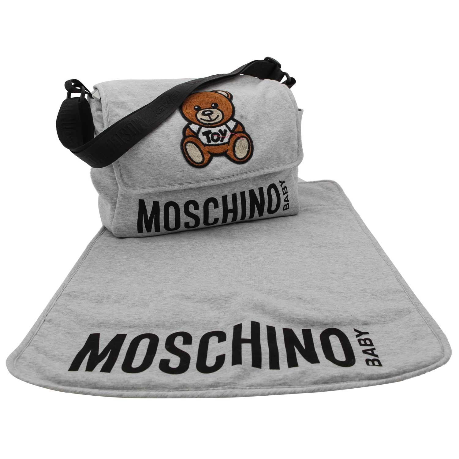 BORSA FASCIATOIO TEDDY BEAR GRIGIA - annameglio.com abbigliamento moda