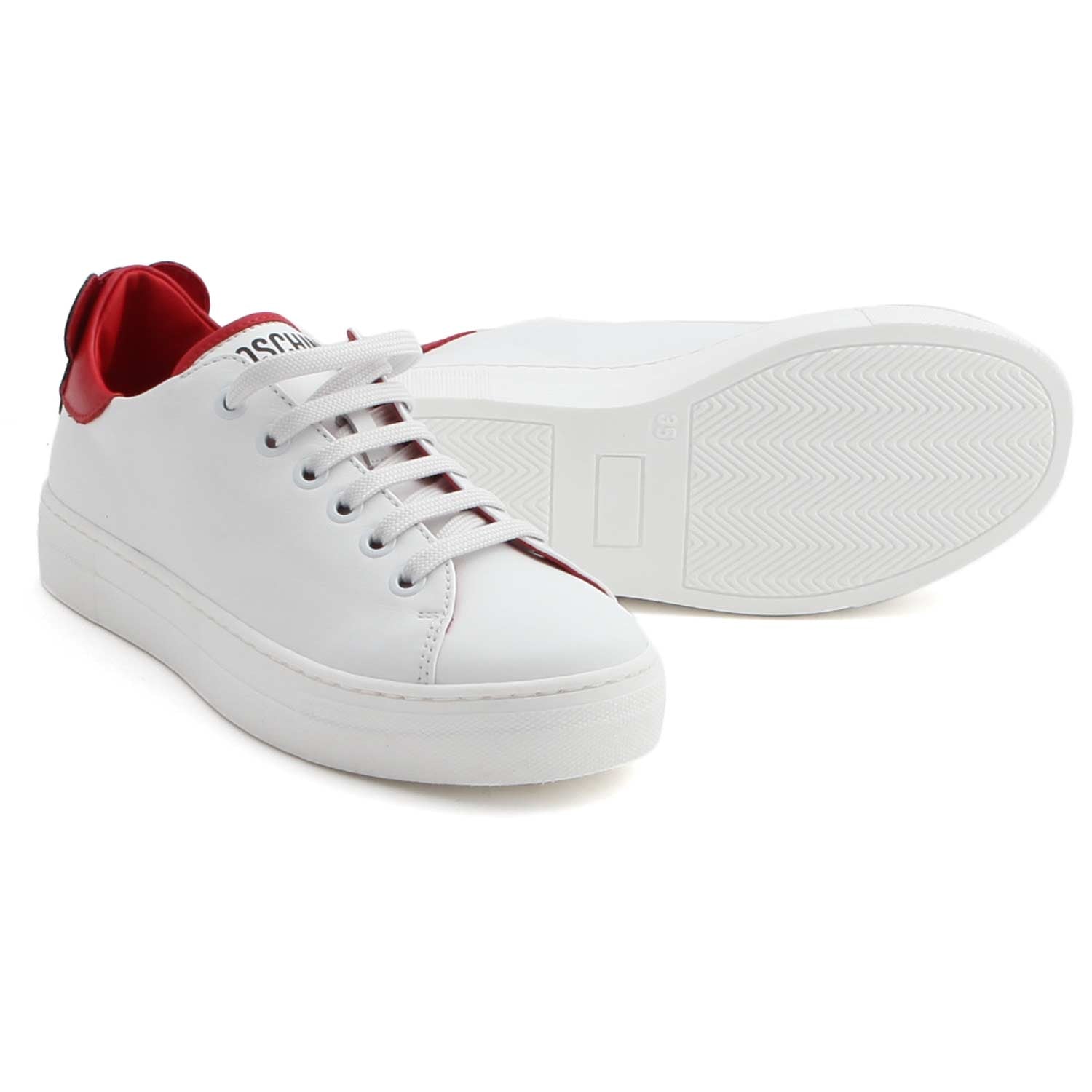 SNEAKERS BIANCHE UNISEX LOGO - annameglio.com abbigliamento moda