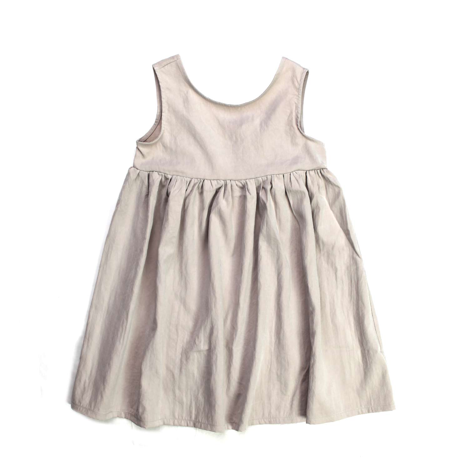 ABITO SATINATO BEIGE BAMBINA - annameglio.com abbigliamento moda