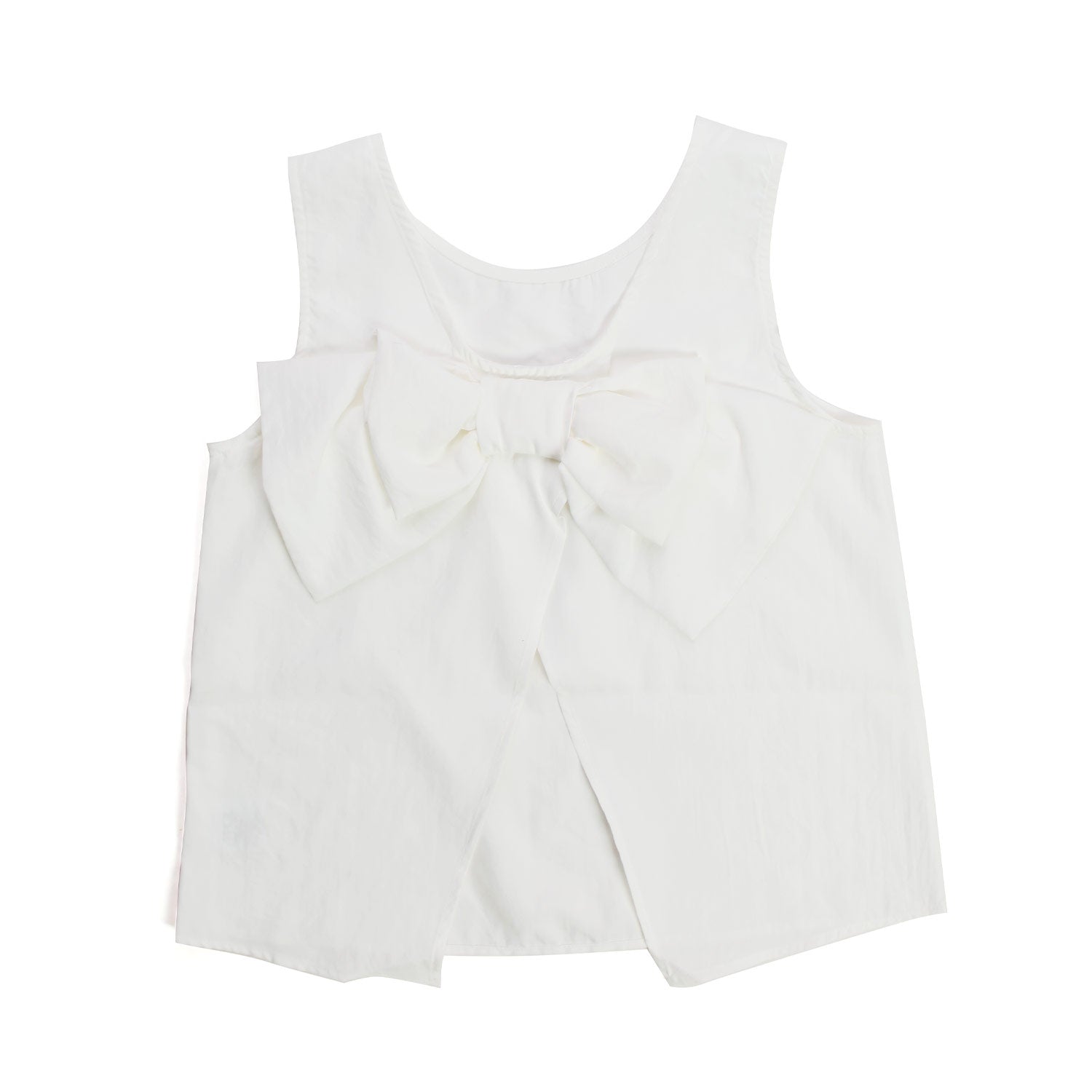 TOP BIANCO CON FIOCCO GIRL - annameglio.com abbigliamento moda