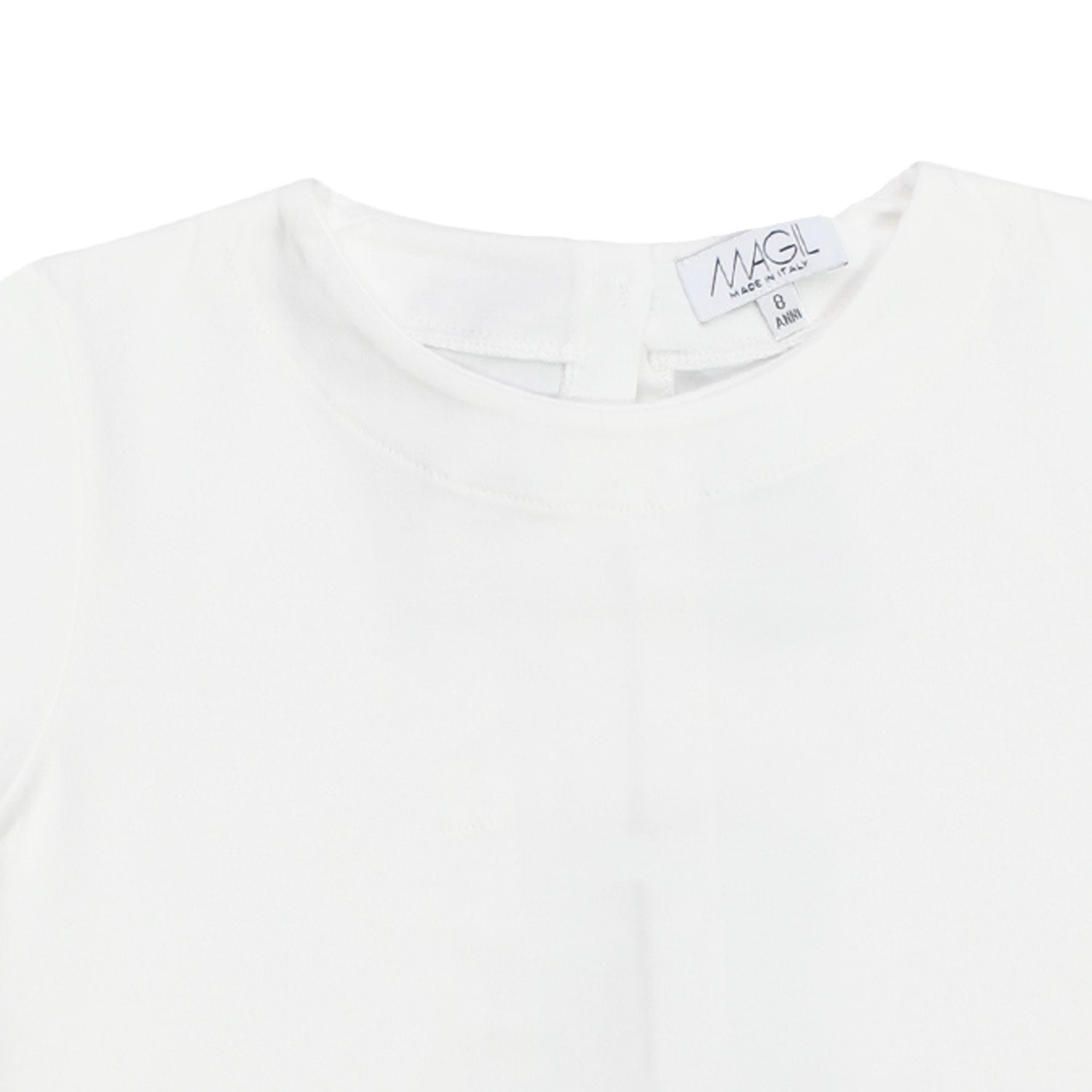 T-SHIRT BIANCA CON FIOCCHI BAMBINA E TEENAGER - annameglio.com abbigliamento moda