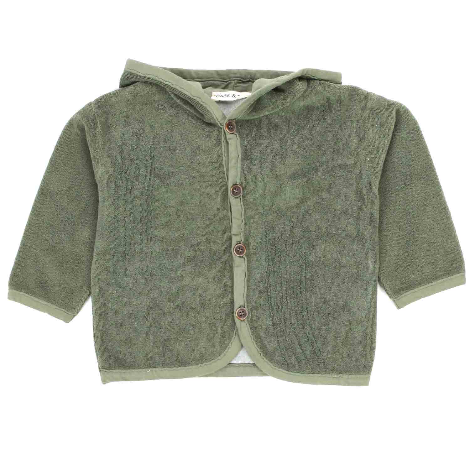 Baby Cardigan ciniglia verde - annameglio.com abbigliamento moda
