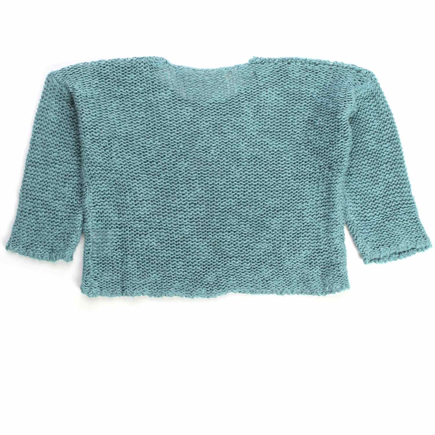 Maglia baby Cropped melange turchese - annameglio.com abbigliamento moda