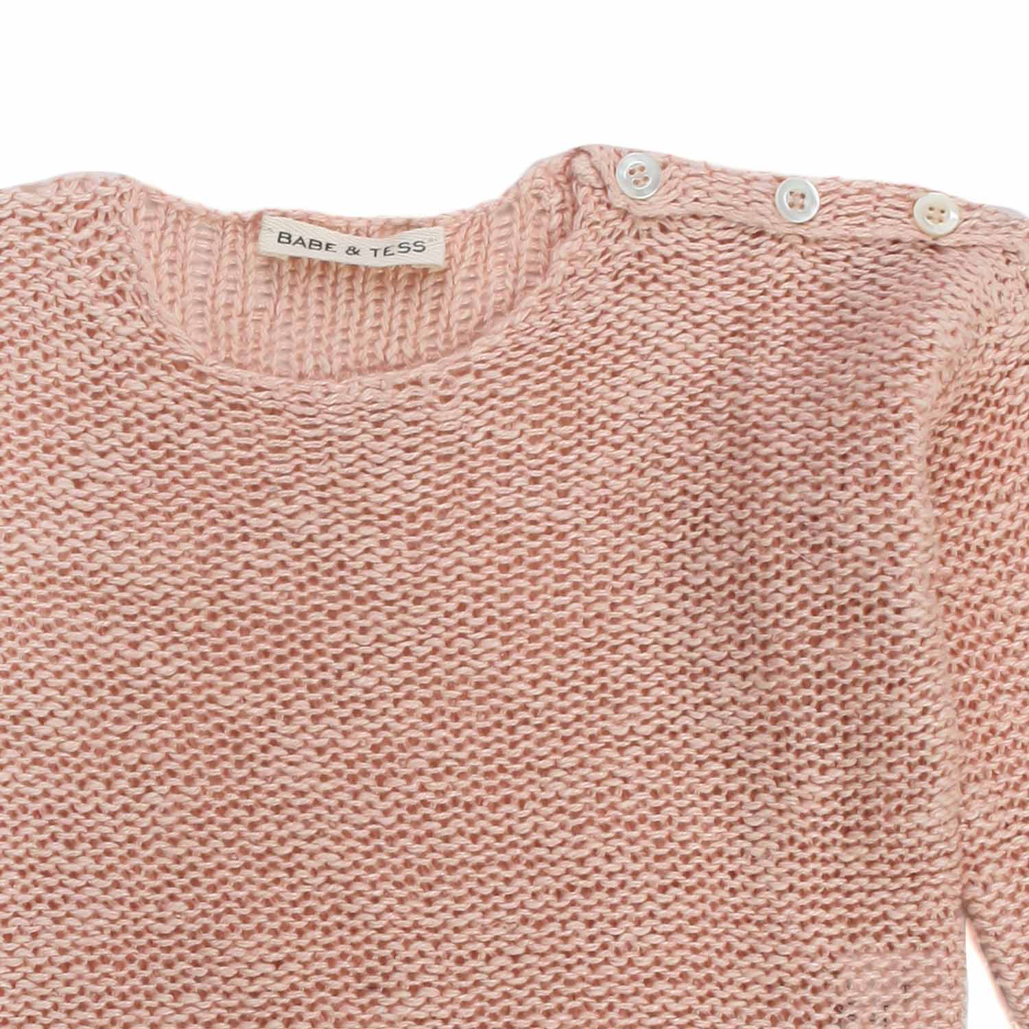 Maglia Baby Cropped melange rosa - annameglio.com abbigliamento moda