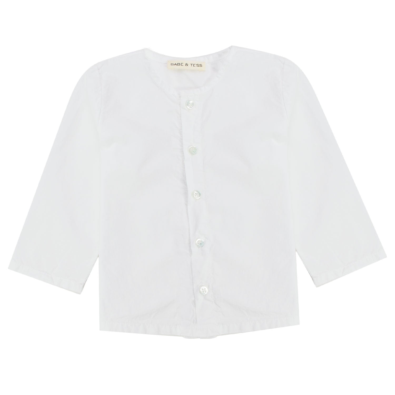 CAMICIA COREANA BIANCA NEONATO - annameglio.com abbigliamento moda