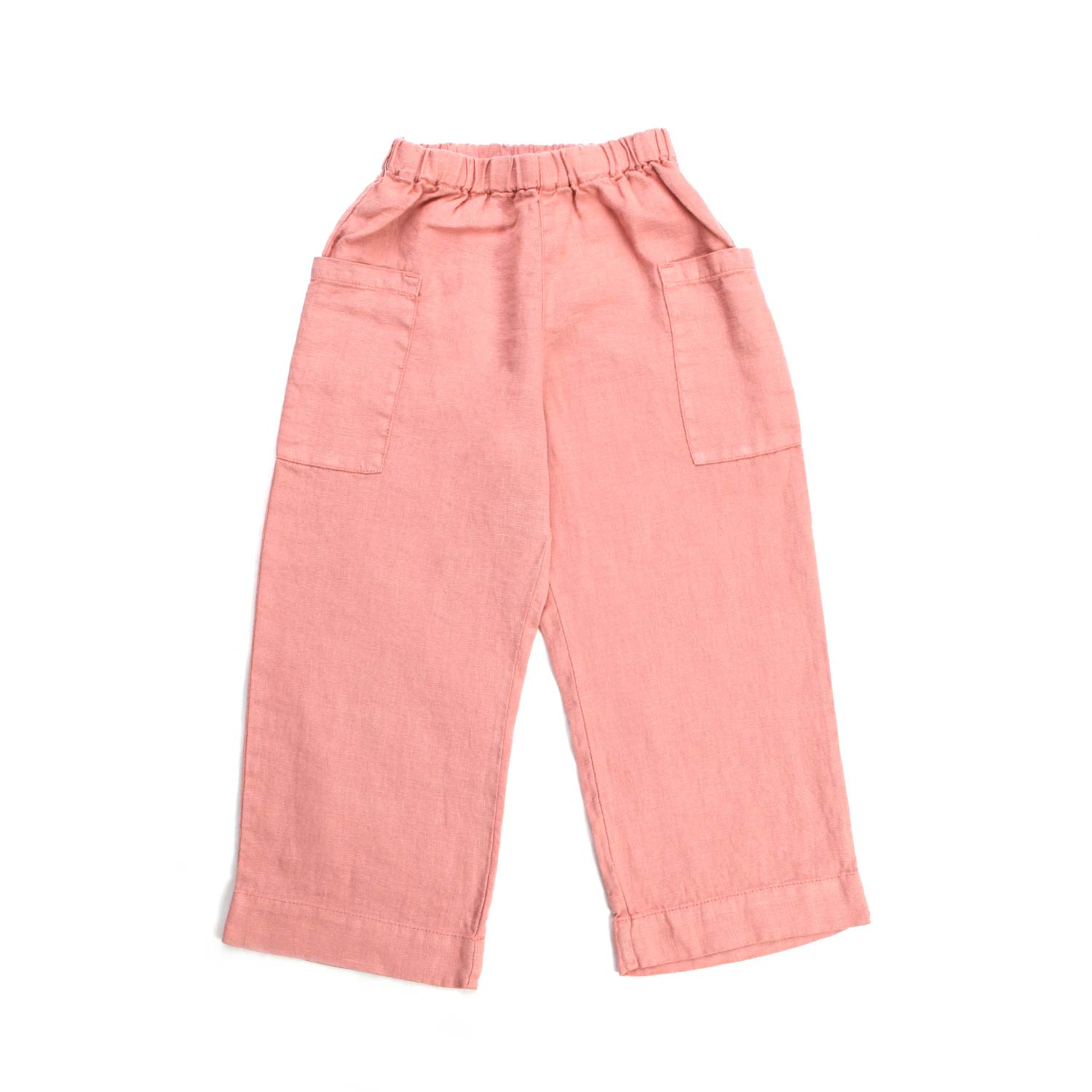 PANTALONE LINO ROSA BAMBINA - annameglio.com abbigliamento moda