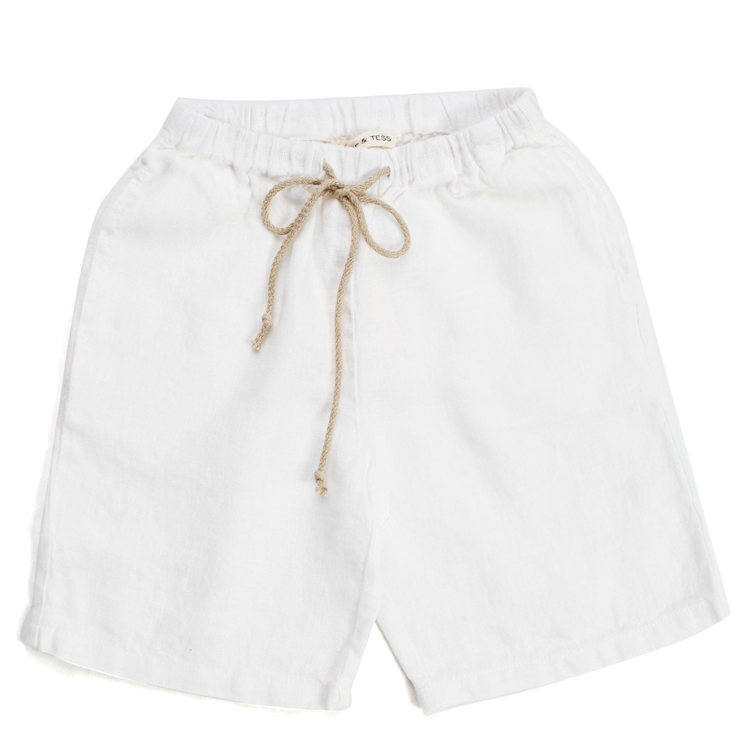 BERMUDA LINO BIANCO LATTE BAMBINO - annameglio.com abbigliamento moda