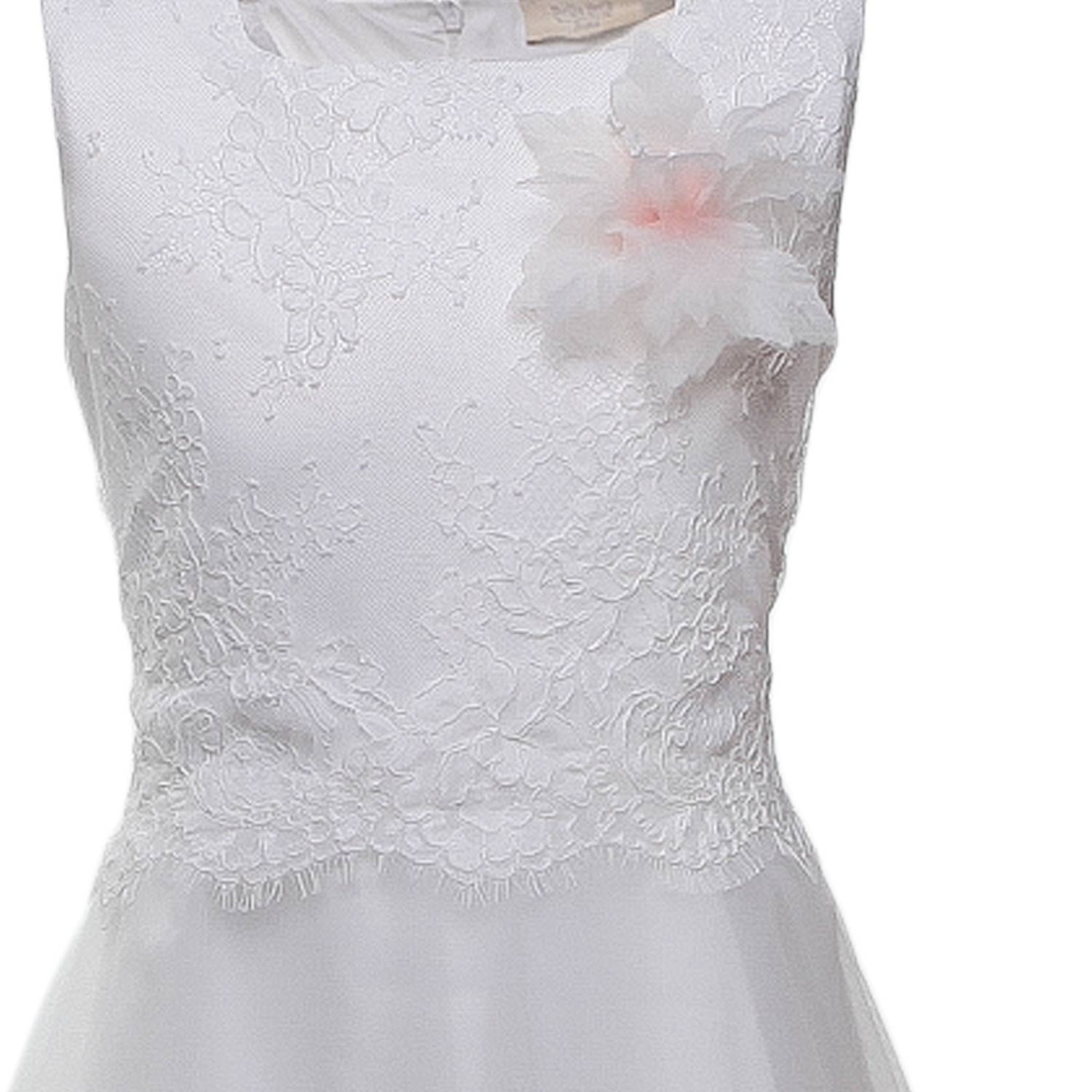 ABITO CERIMONIA BIANCO CON SPILLA - annameglio.com abbigliamento moda