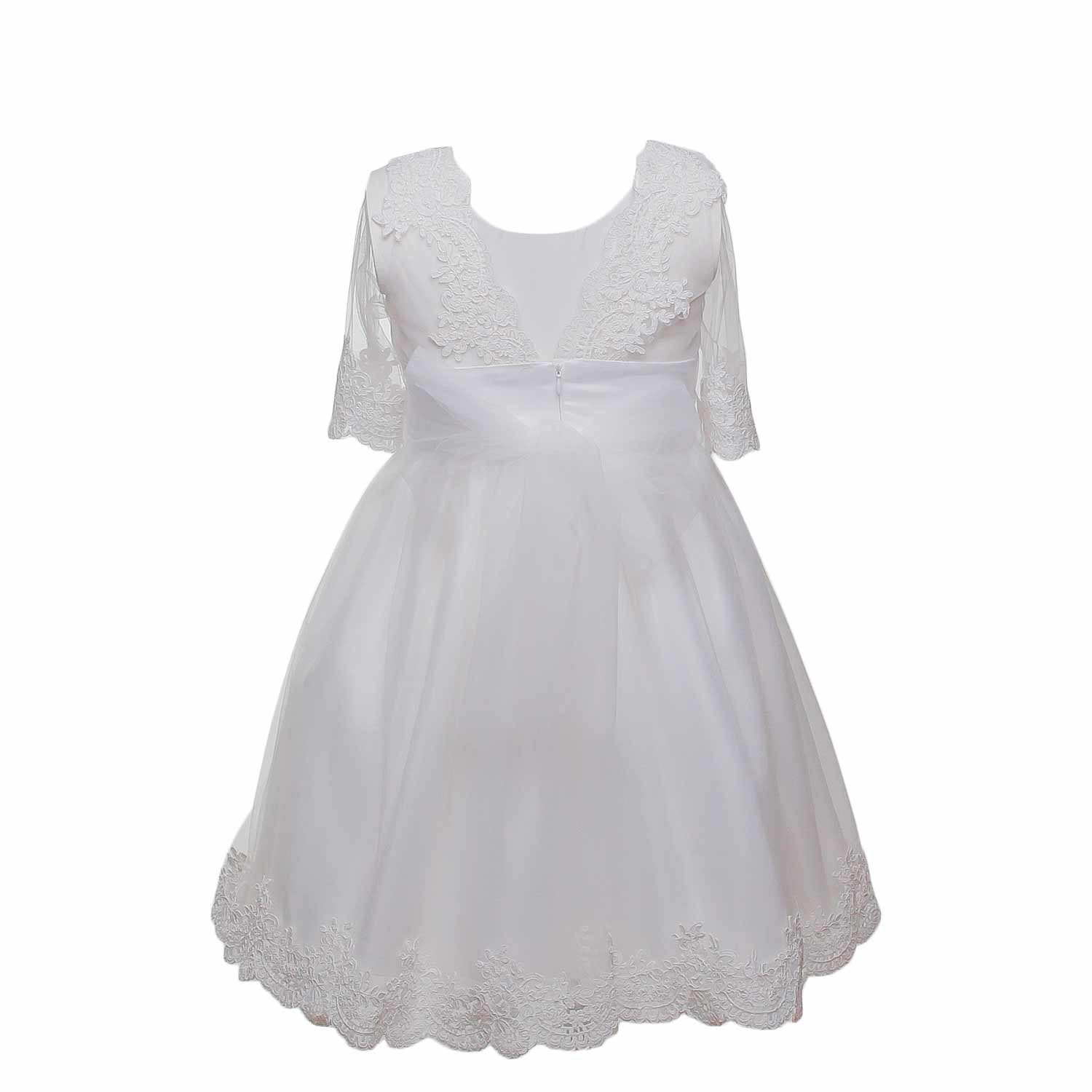 ABITO CERIMONIA BIANCO LATTE BAMBINA E TEEN - annameglio.com abbigliamento moda