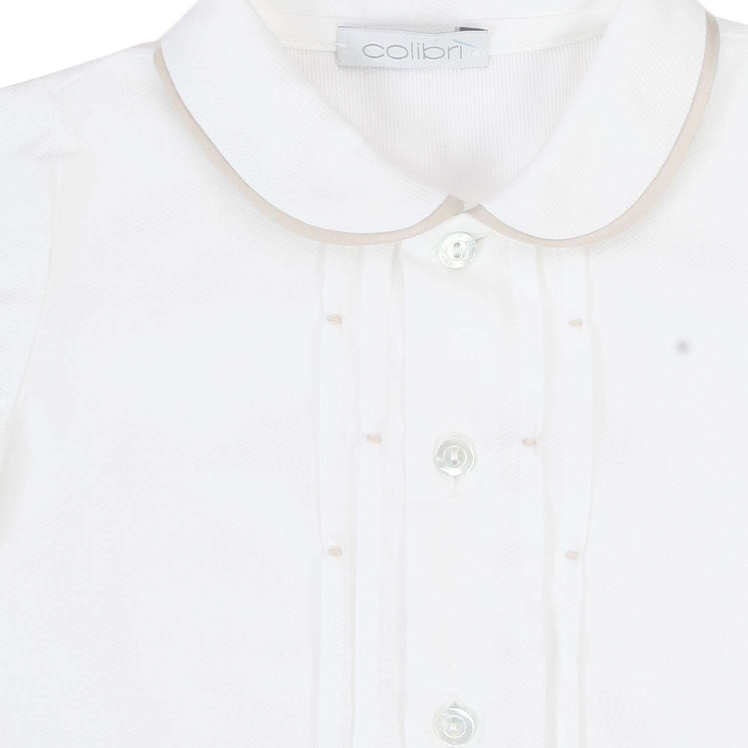 CAMICIA BIANCA E BEIGE BIMBO E NEONATO - annameglio.com abbigliamento moda