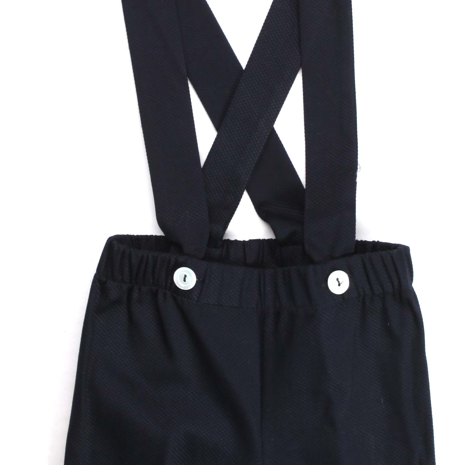 Pantalone blu piquet martellato - annameglio.com abbigliamento moda