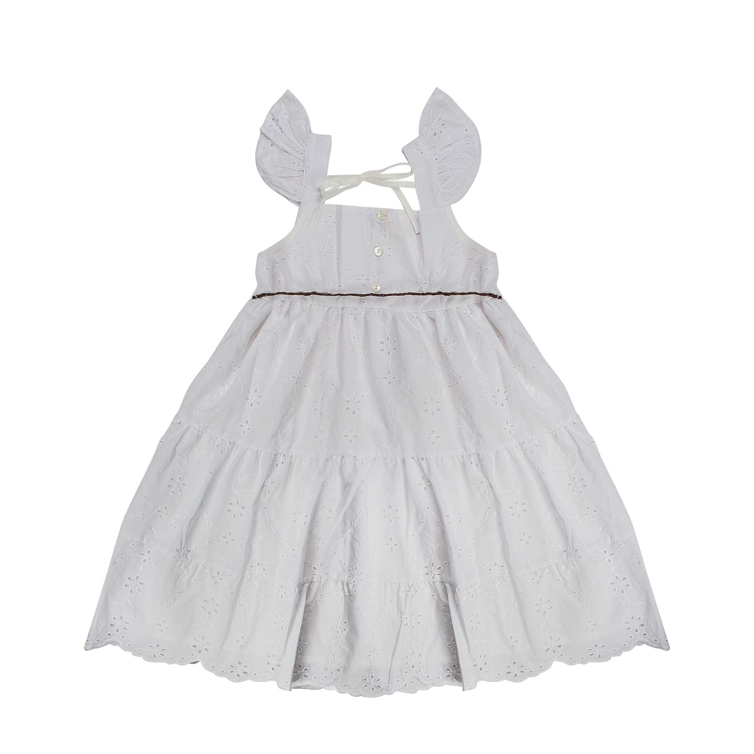 ABITO SMANICATO BIANCO BAMBINA - annameglio.com abbigliamento moda