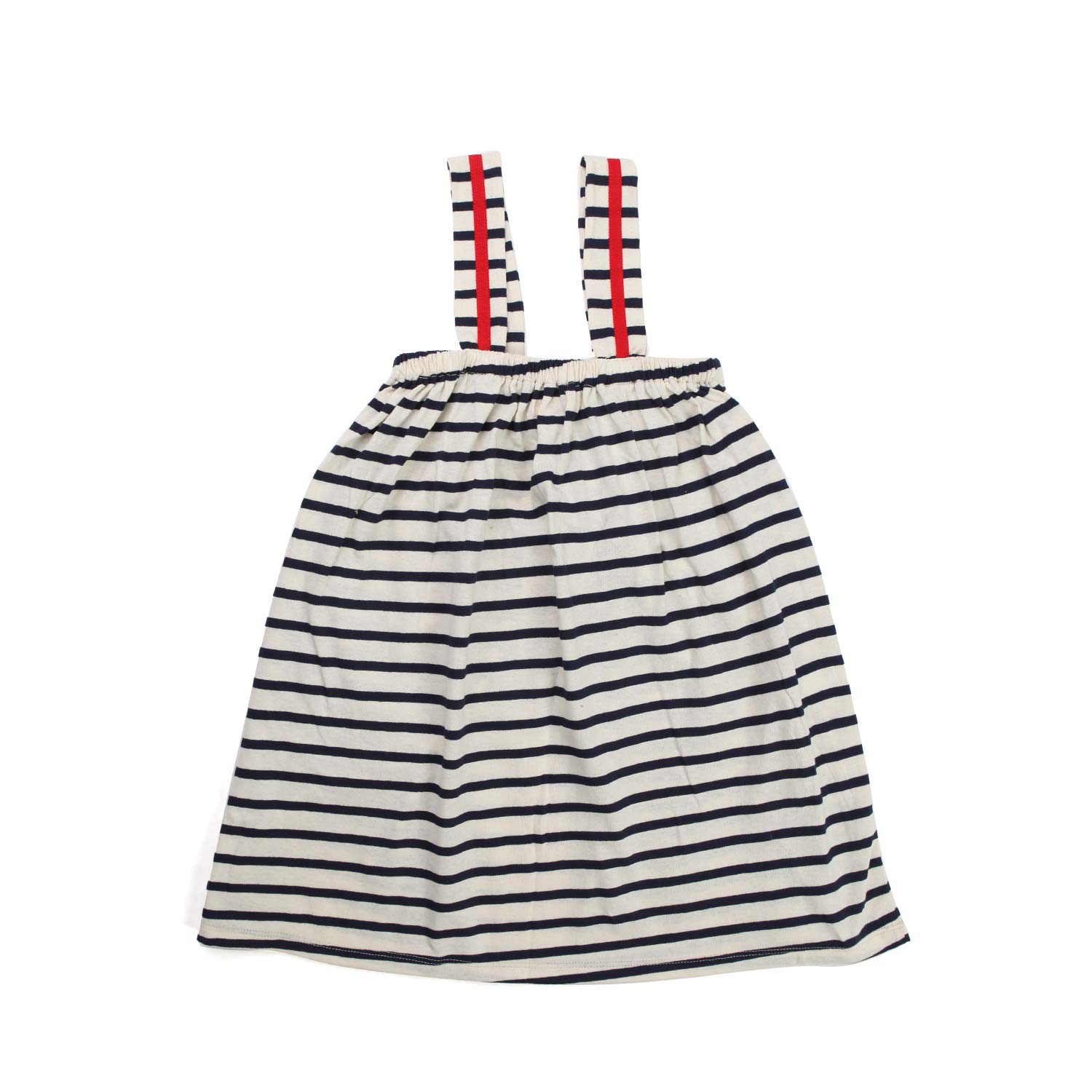 GONNA A RIGHE BLU CON BRETELLE BAMBINA - annameglio.com abbigliamento moda